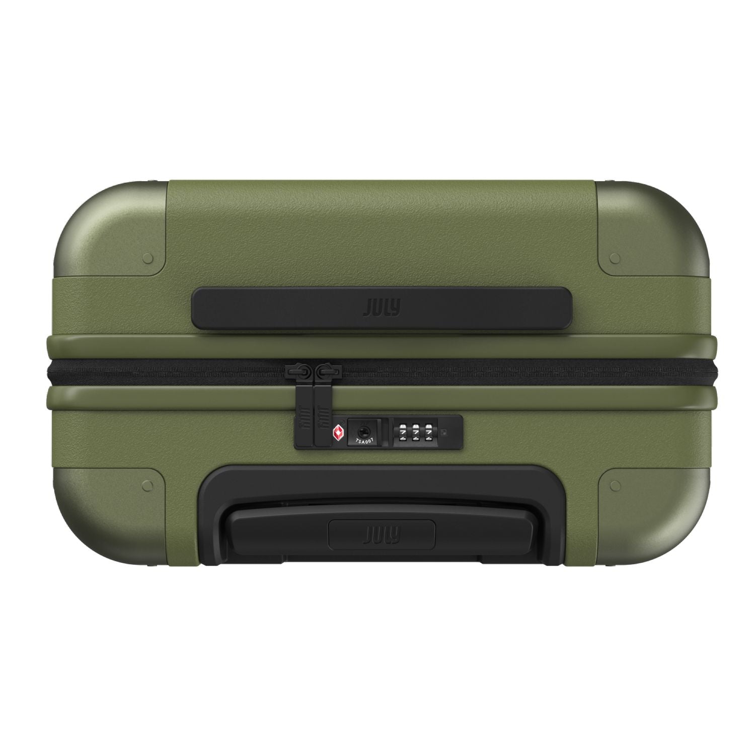 July Carry On Original Polycarbonate 21" Luggage With Power Bank & Usb/Usb-C Cable - Moss
