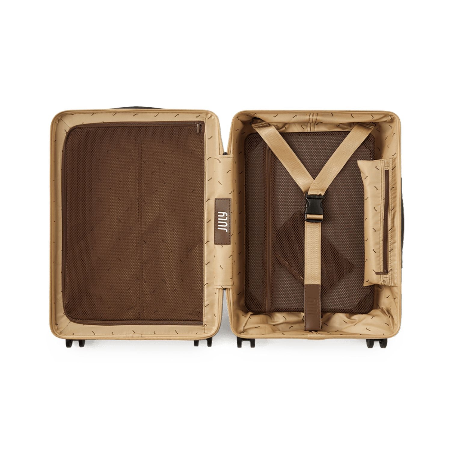 July Carry On Original Polycarbonate 21" Luggage With Power Bank & Usb/Usb-C Cable - Light Taupe