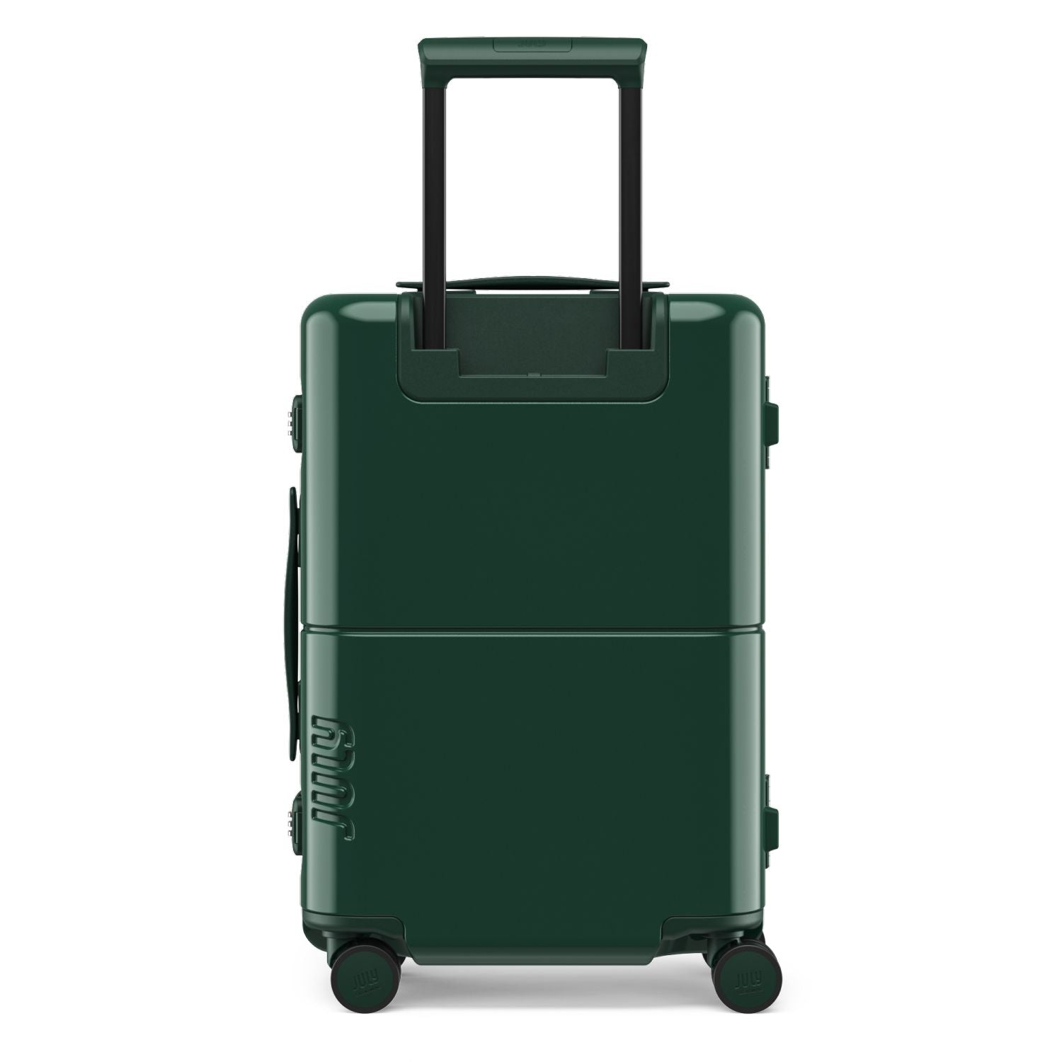 July Carry On Trunk Polycarbonate 21" Luggage With Fast Charge Usb-C Cable - Forest