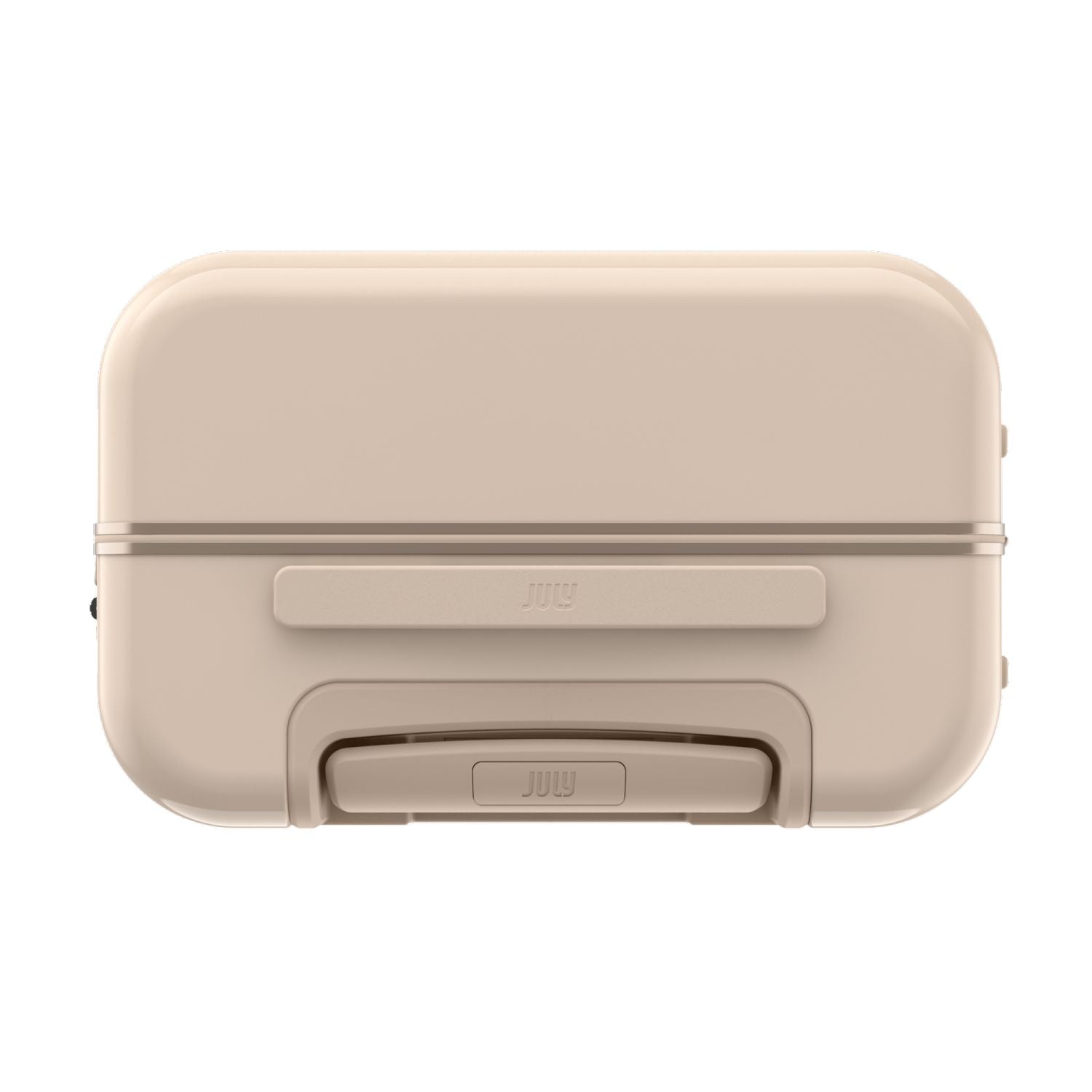 July Carry On Trunk Polycarbonate 21" Luggage With Fast Charge Usb-C Cable - Sand