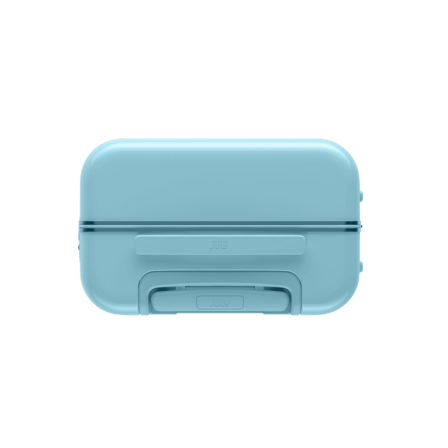 July Carry On Trunk Polycarbonate 21" Luggage With Fast Charge Usb-C Cable - Coastal Blue