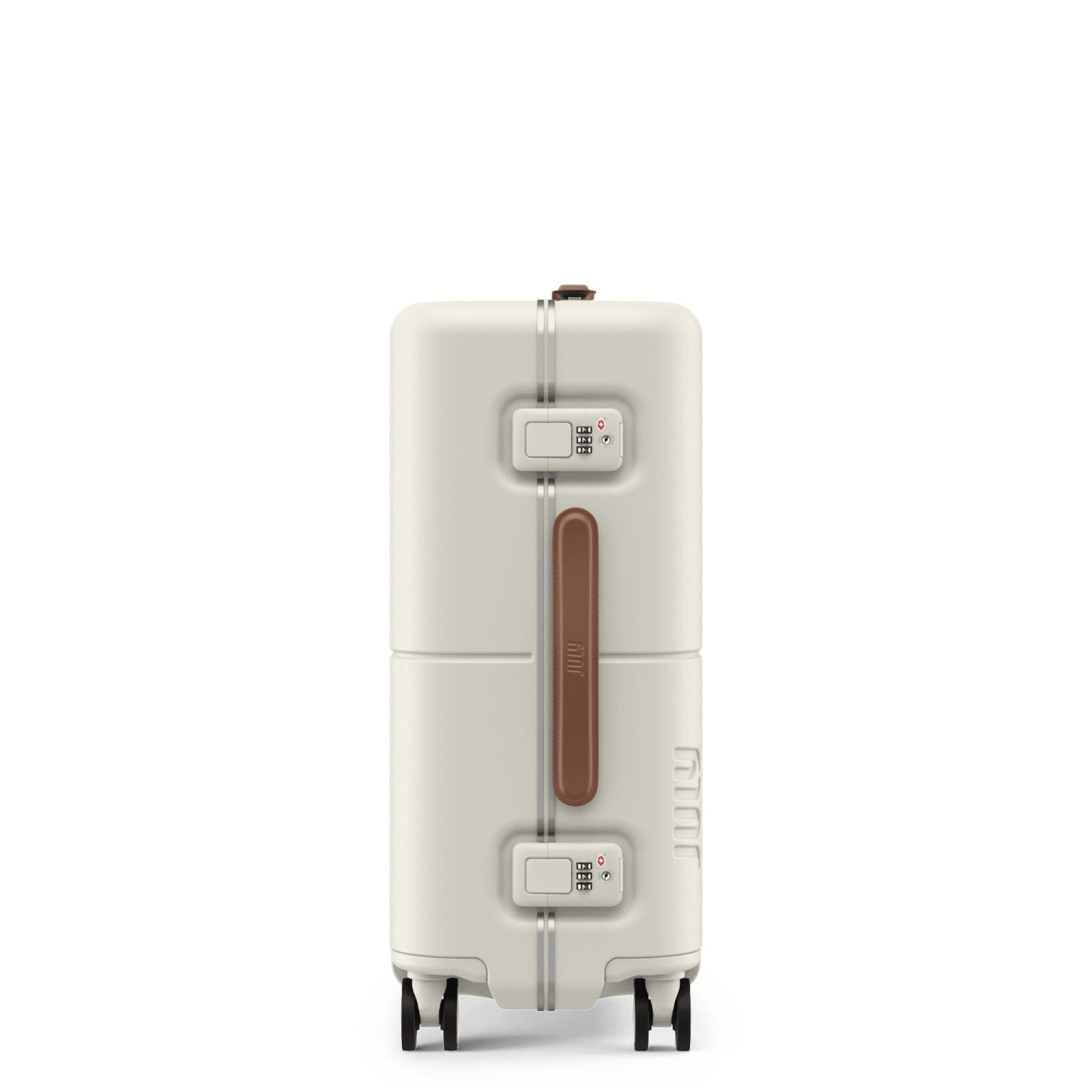 July Carry On Trunk Polycarbonate 21" Luggage With Fast Charge Usb-C  Cable - Cream