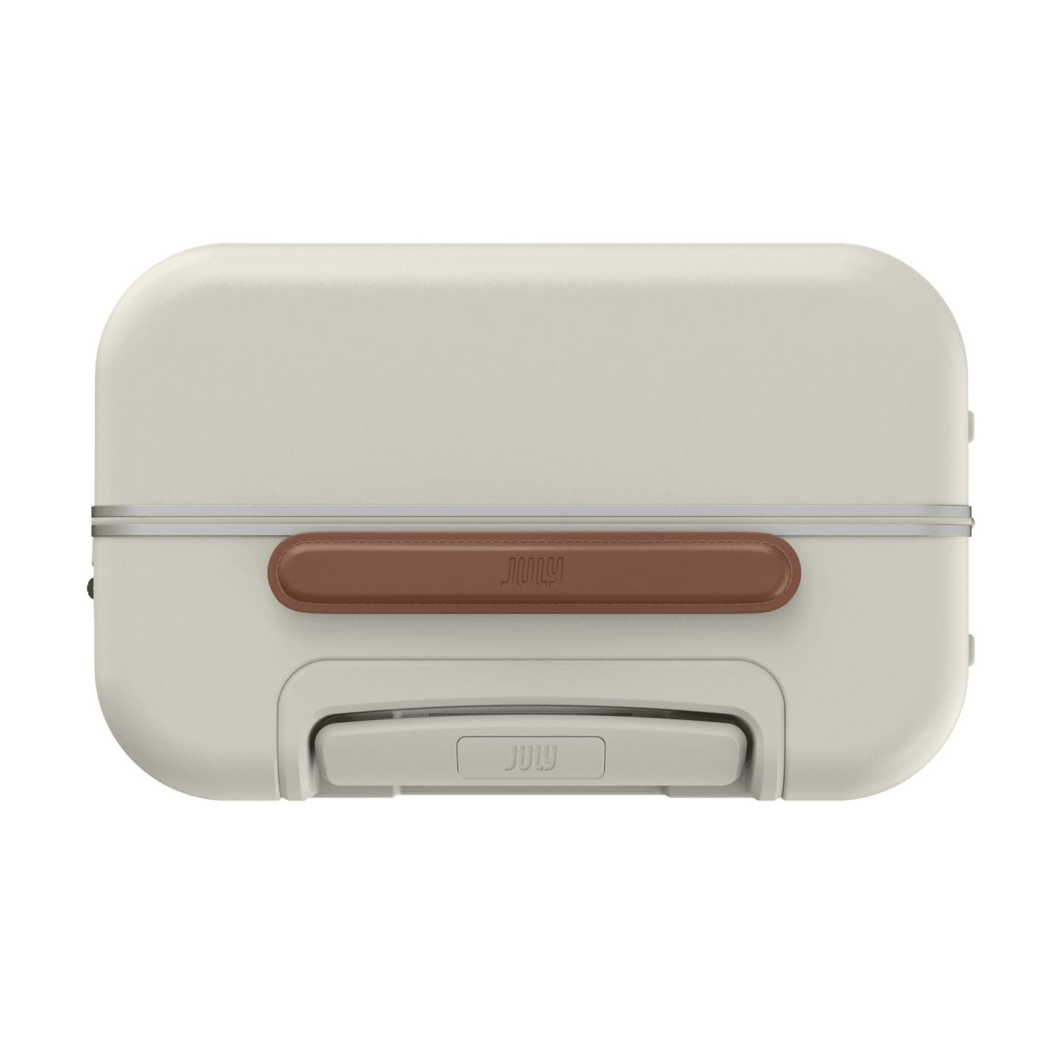 July Carry On Trunk Polycarbonate 21" Luggage With Fast Charge Usb-C  Cable - Cream