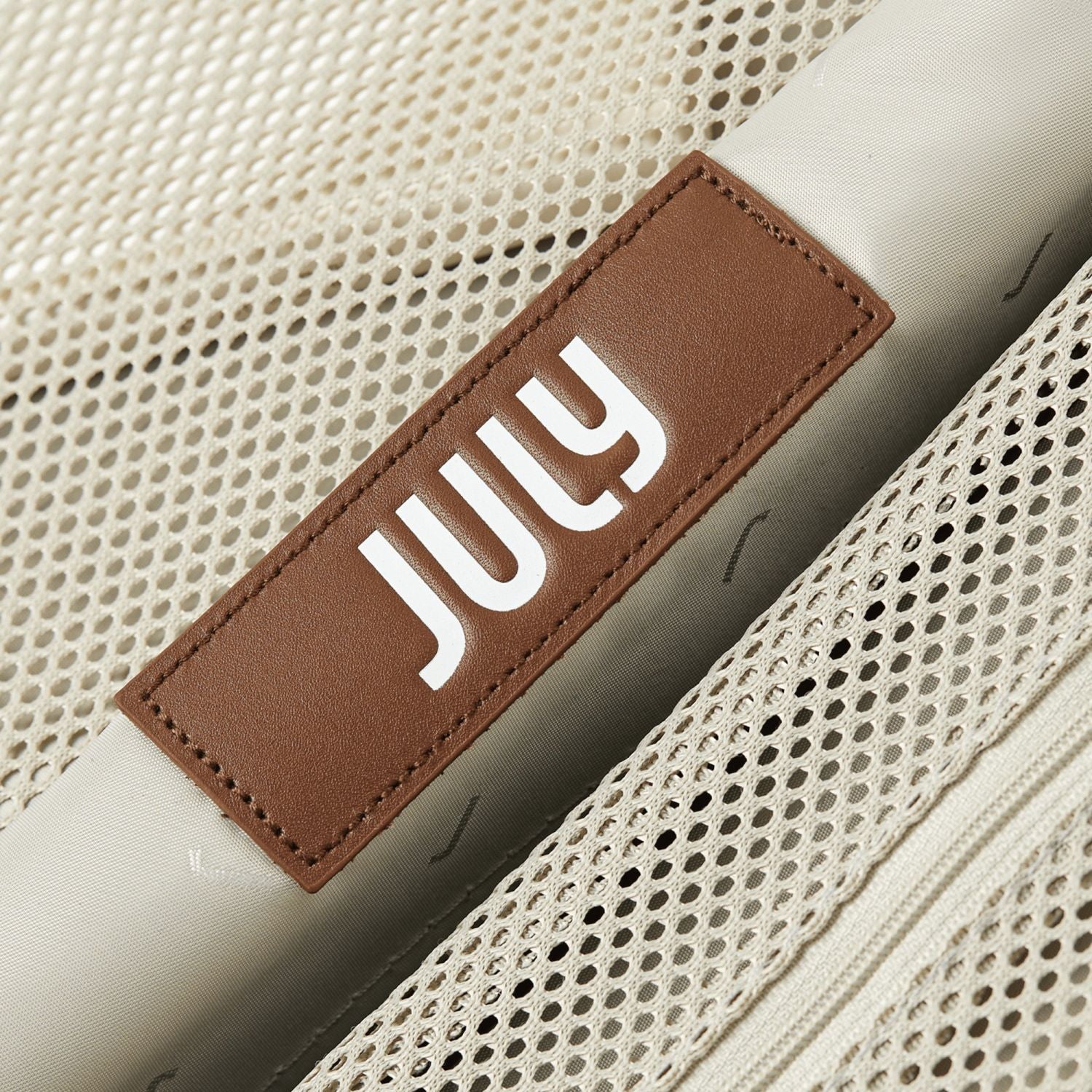 July Carry On Trunk Polycarbonate 21" Luggage With Fast Charge Usb-C  Cable - Cream