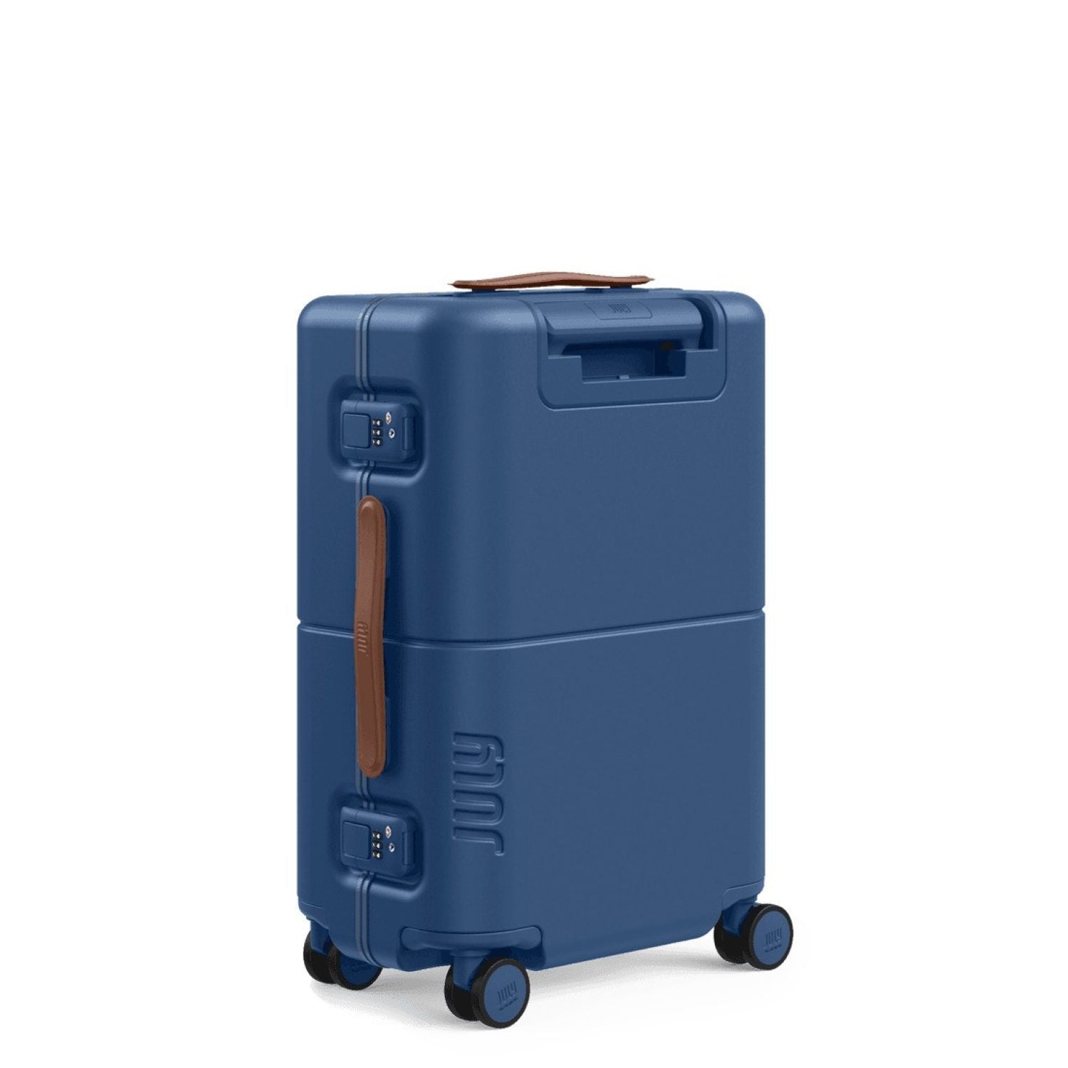 July Carry On Trunk Polycarbonate 21" Luggage With Fast Charge Usb-C Cable - French Blue