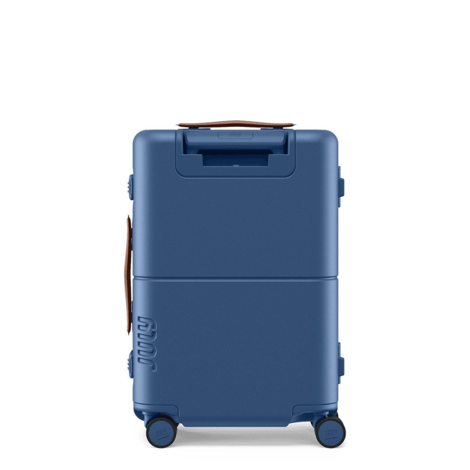 July Carry On Trunk Polycarbonate 21" Luggage With Fast Charge Usb-C Cable - French Blue