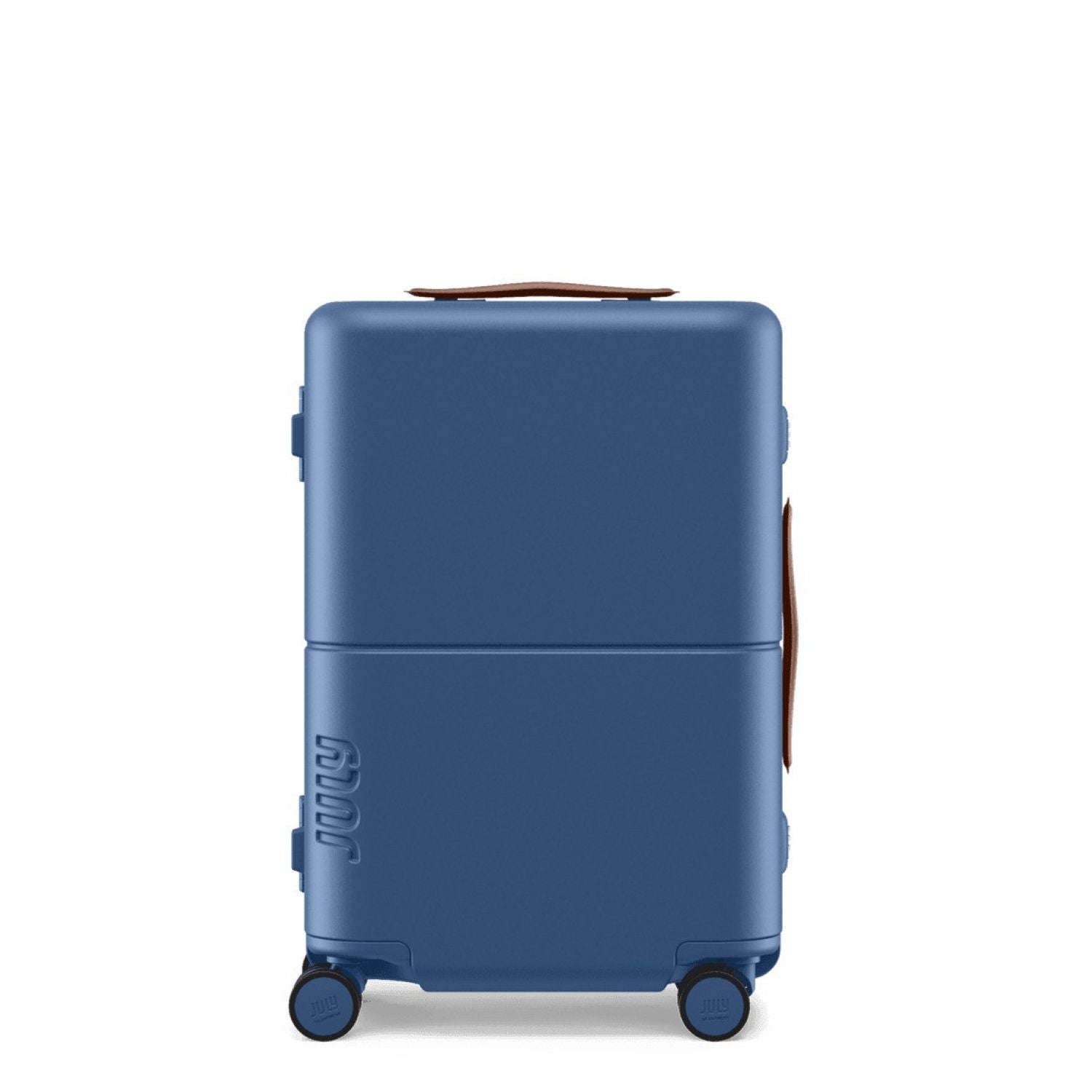 July Carry On Trunk Polycarbonate 21" Luggage With Fast Charge Usb-C Cable - French Blue