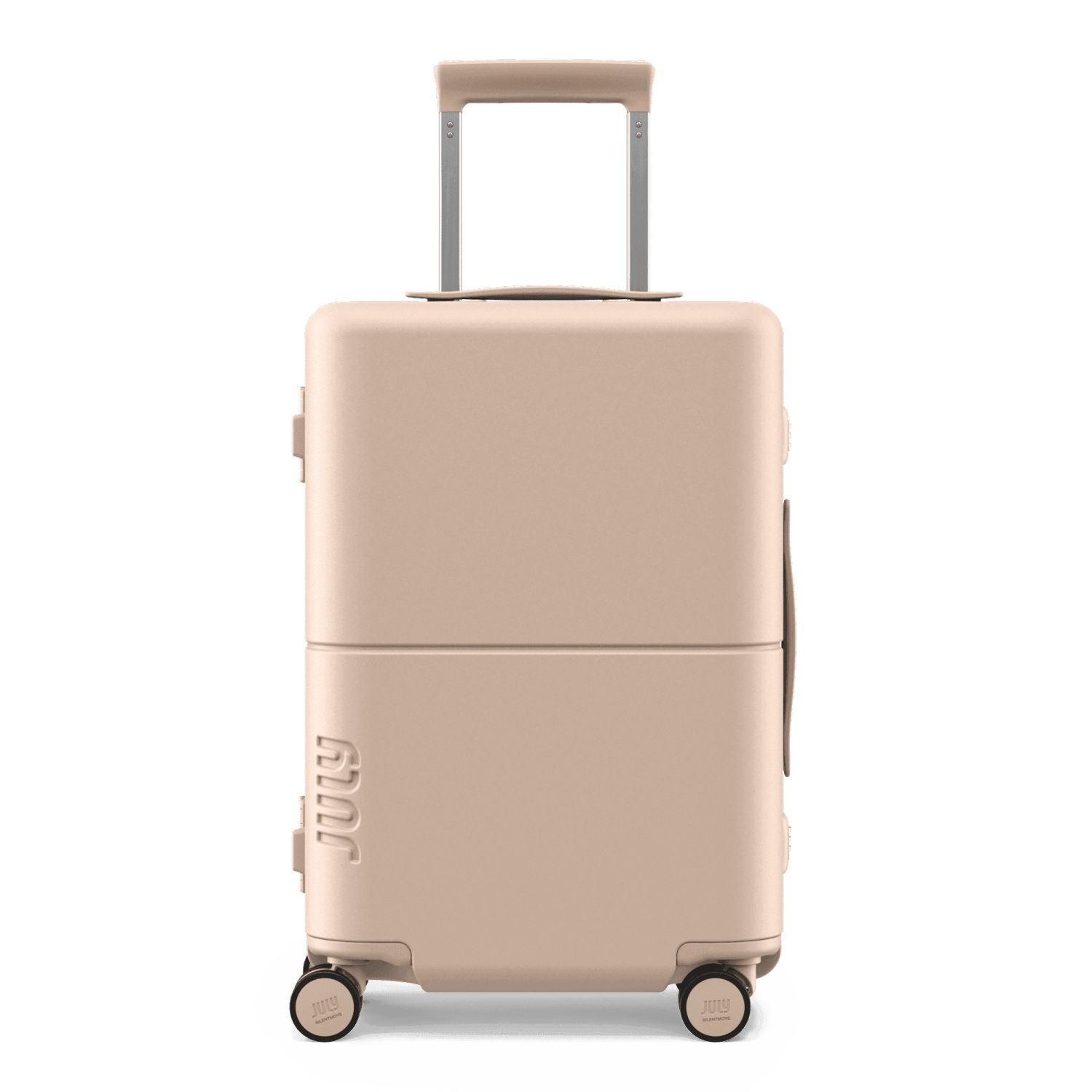 July Carry On Trunk Polycarbonate 21" Luggage With Fast Charge Usb-C Cable - Matte Sand