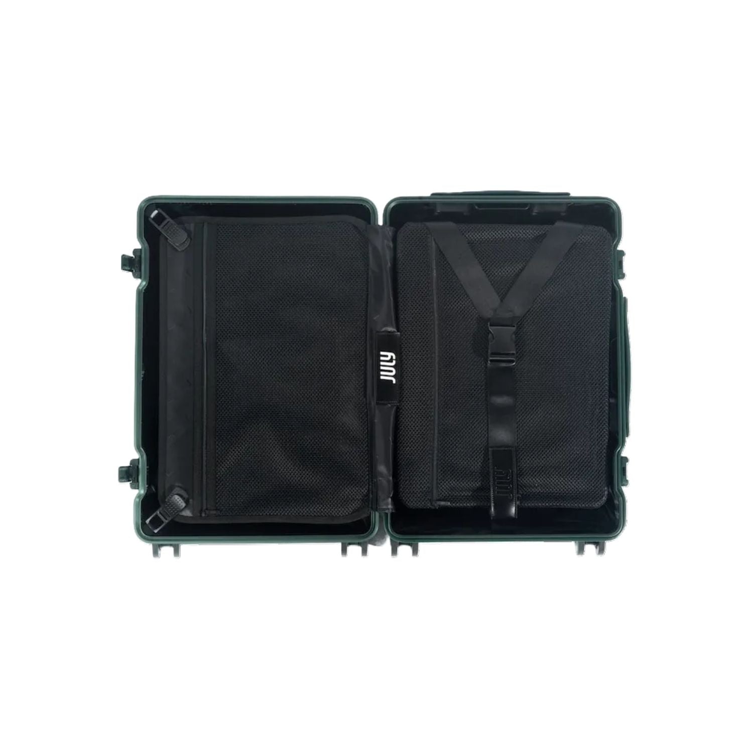 July Carry On Trunk Polycarbonate 21" Luggage With Fast Charge Usb-C Cable - Sand