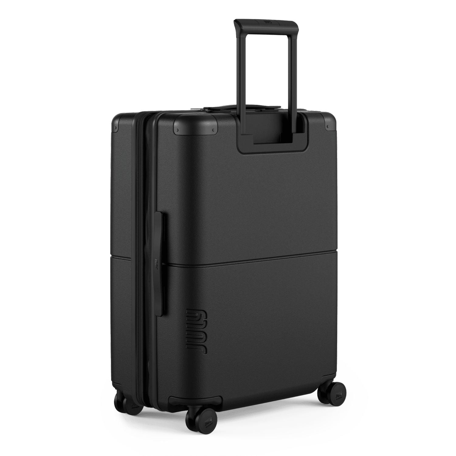 July Checked  Expandable Polycarbonate 26" Luggage - Charcoal