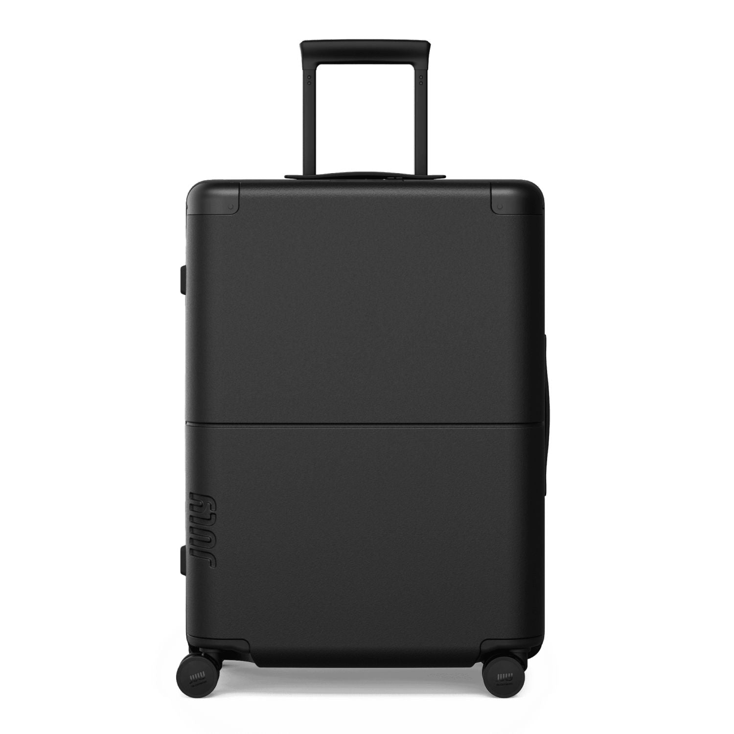 July Checked  Expandable Polycarbonate 26" Luggage - Charcoal