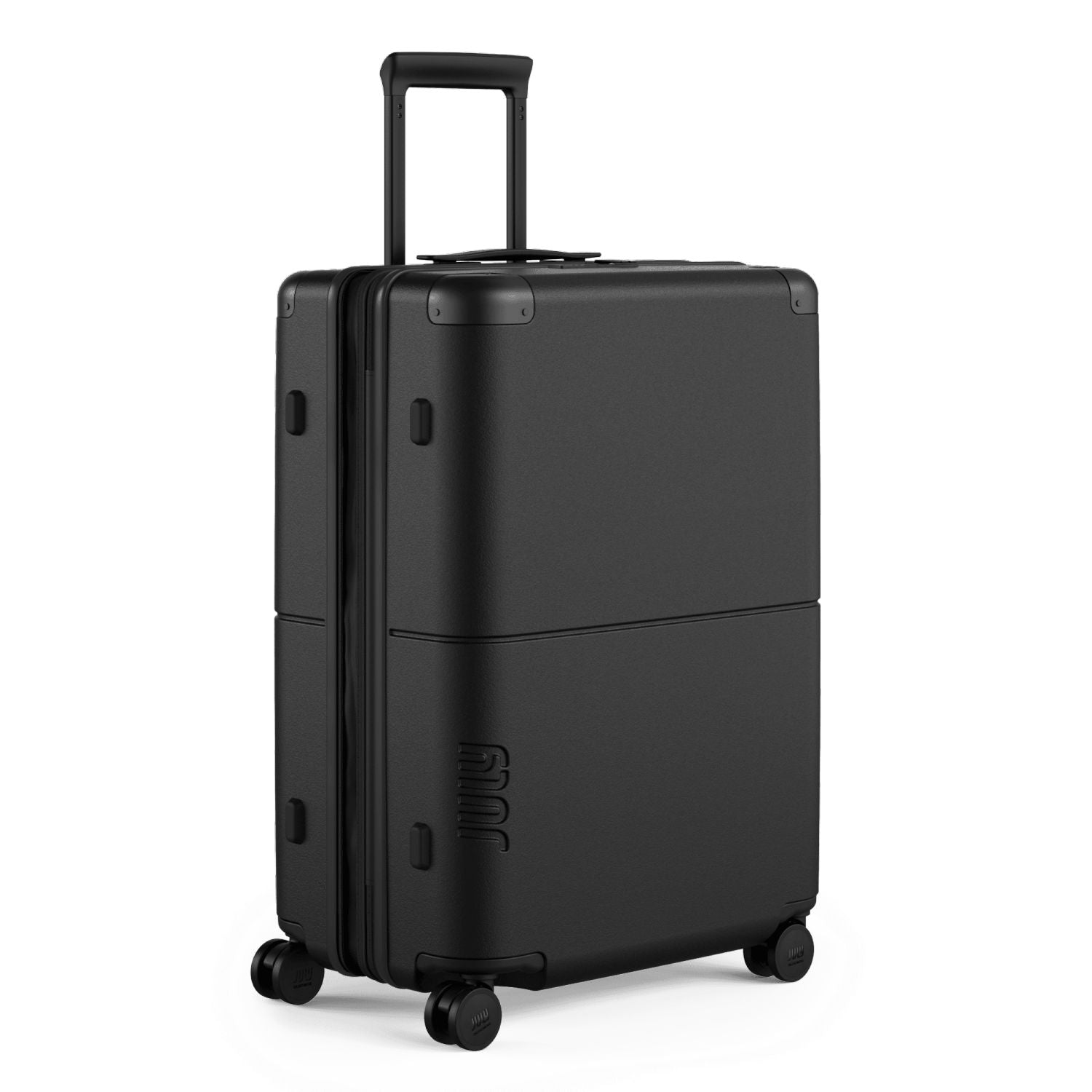 July Checked  Expandable Polycarbonate 26" Luggage - Charcoal