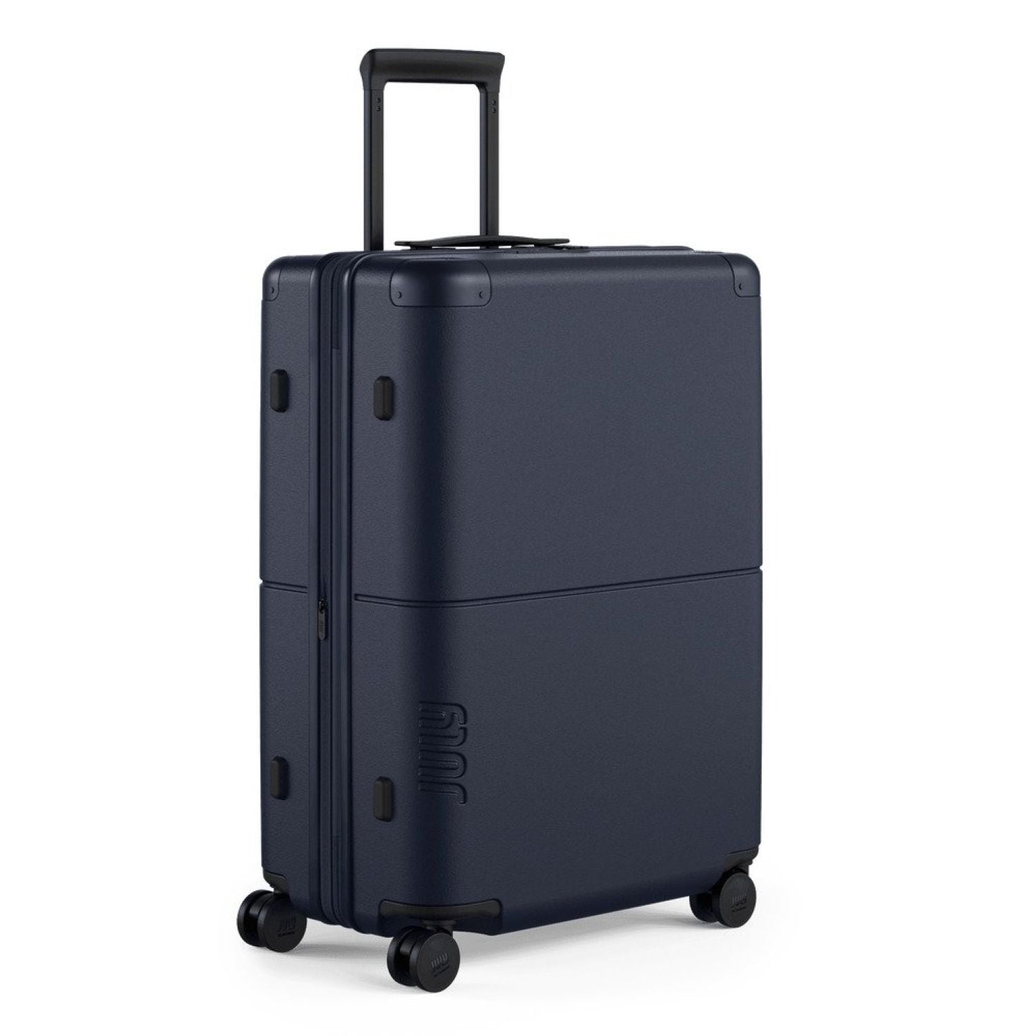 July Checked Expandable Polycarbonate 26" Luggage - Navy