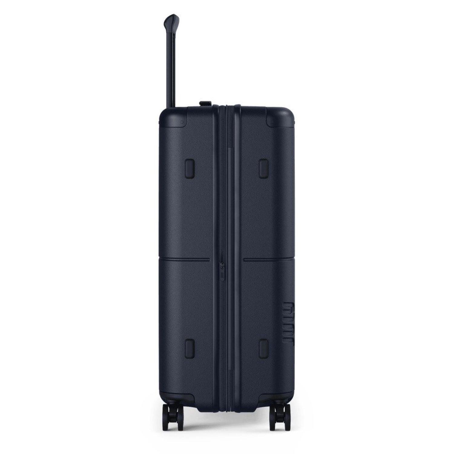 July Checked Expandable Polycarbonate 26" Luggage - Navy