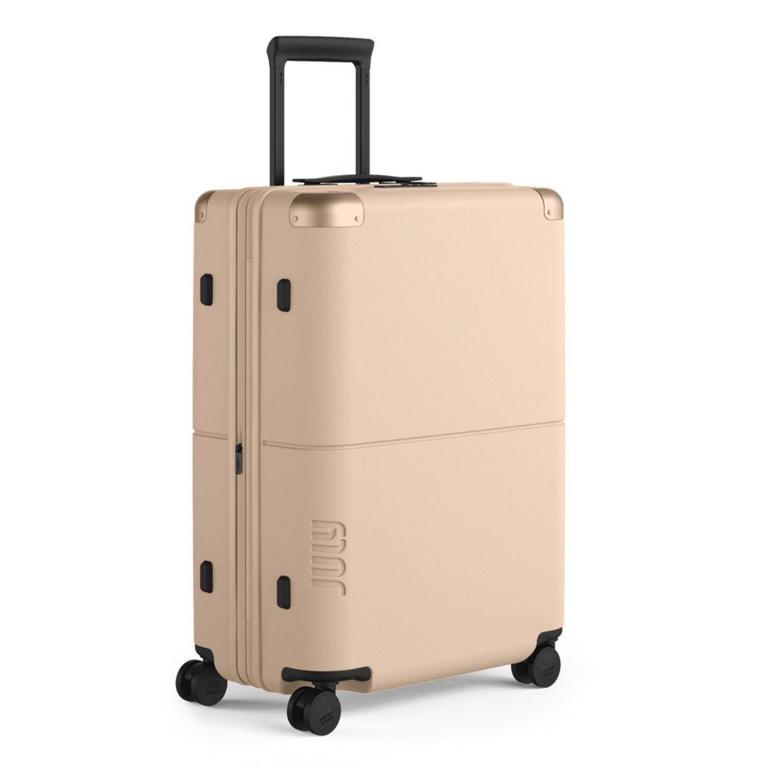 July Checked Expandable Polycarbonate 26" Luggage - Sand