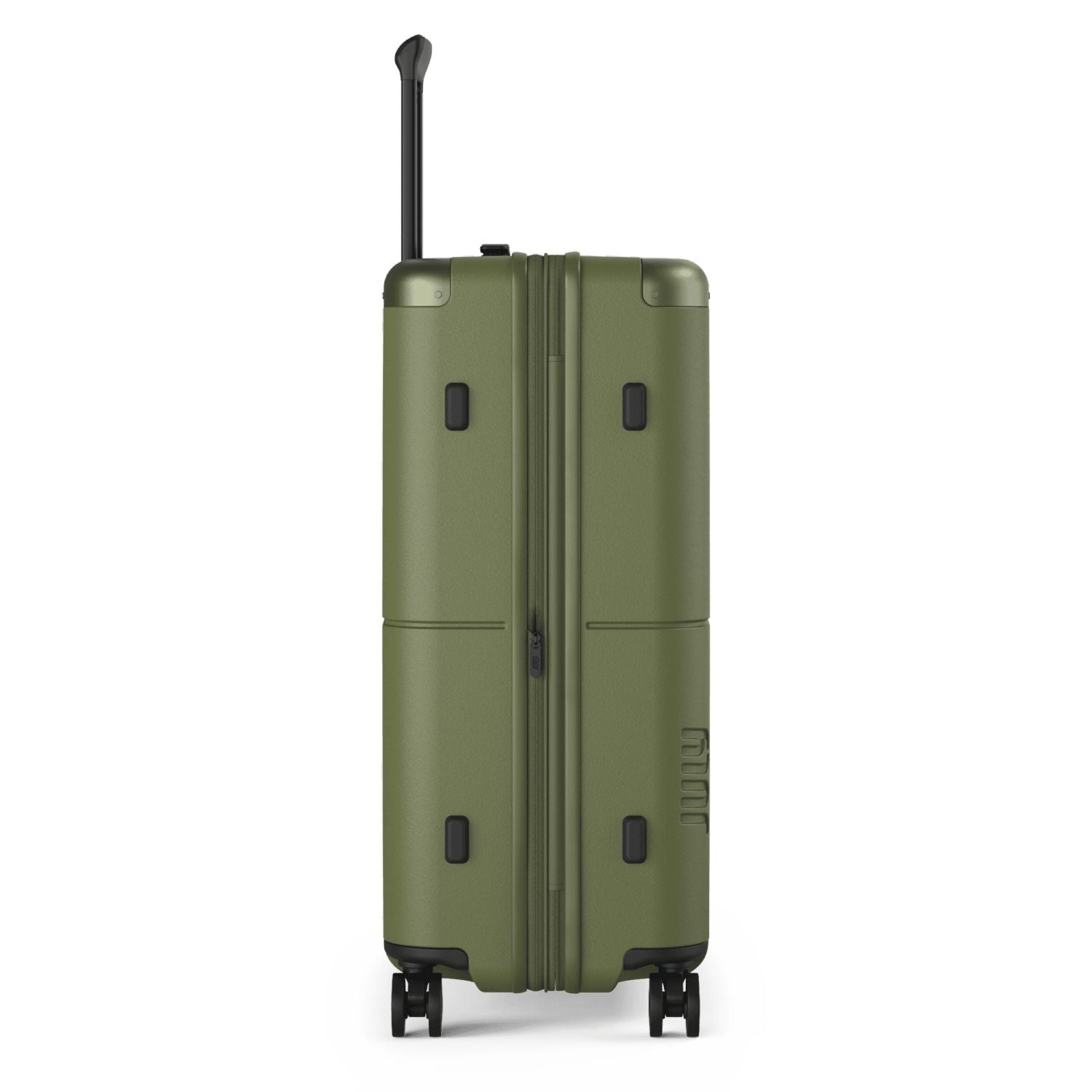 July Checked  Expandable Polycarbonate 26" Luggage - Olive