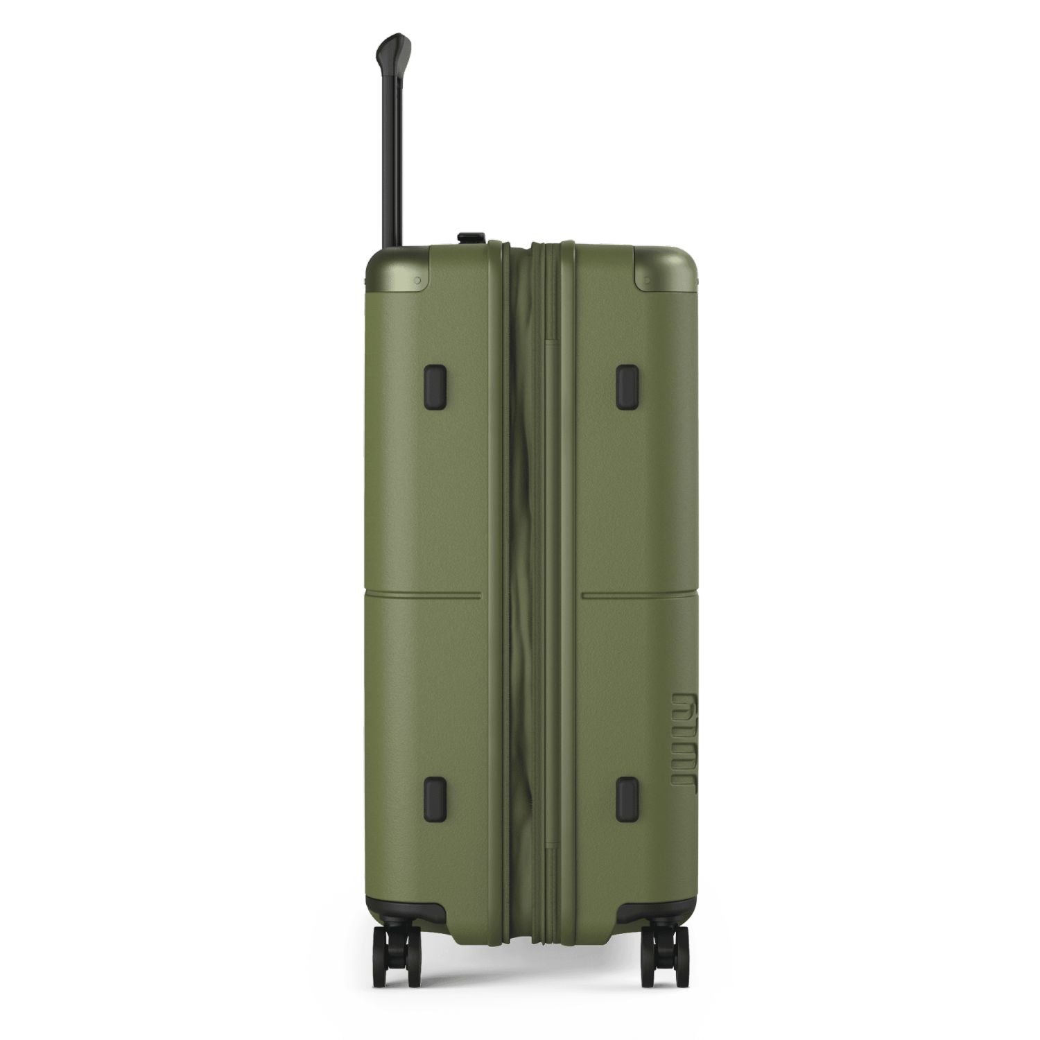 July Checked  Expandable Polycarbonate 26" Luggage - Olive