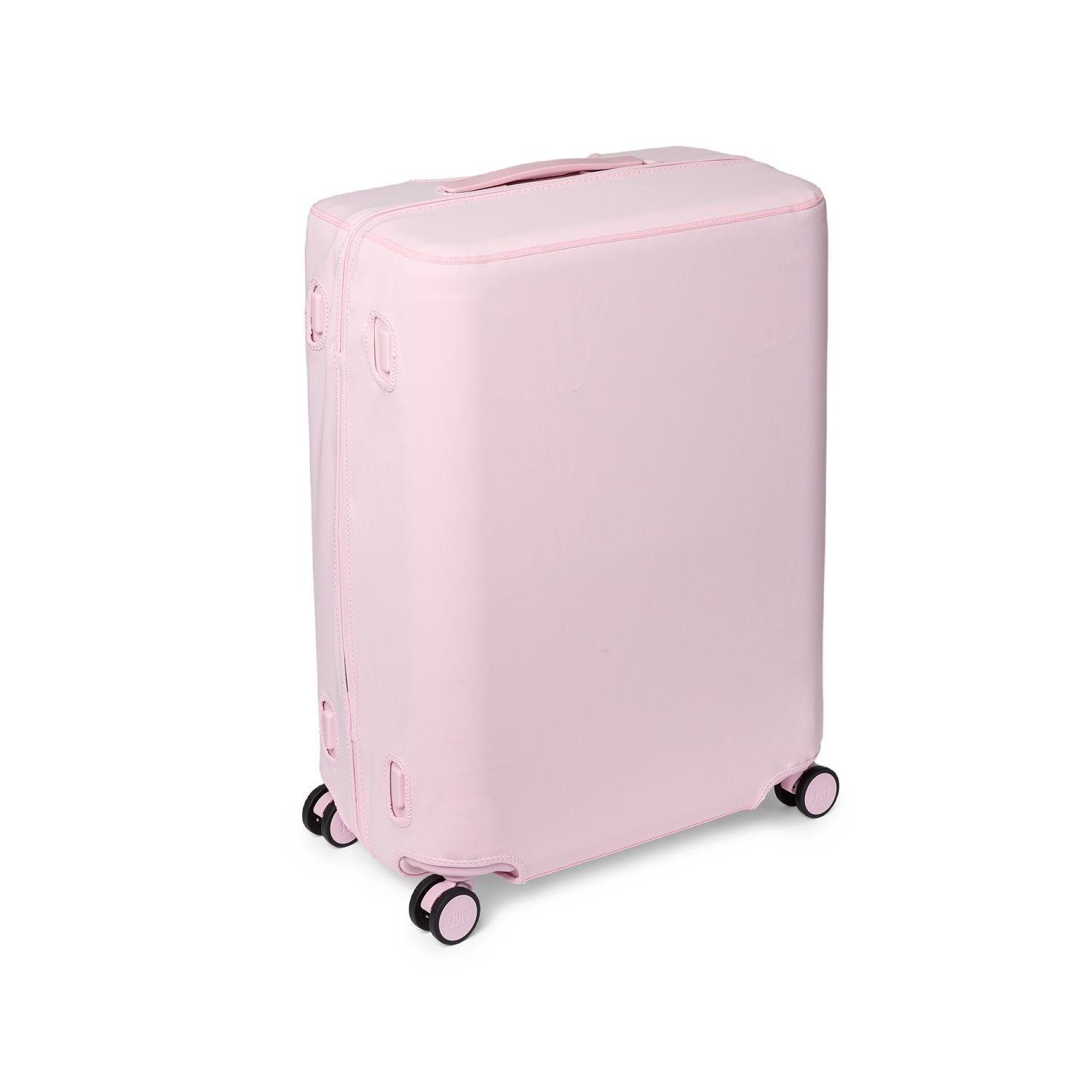 July Checked Luggage Cover - Blush Pink
