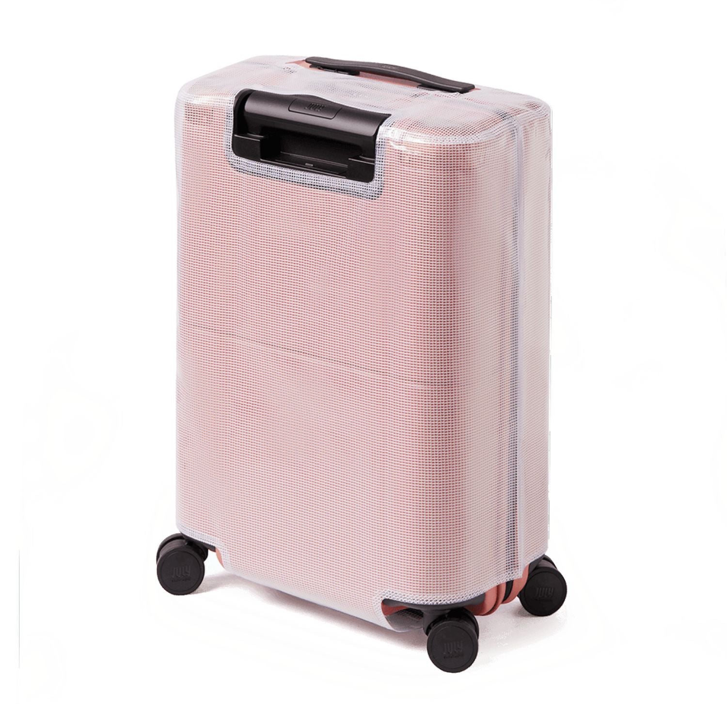 July Checked Luggage Cover - Transparent