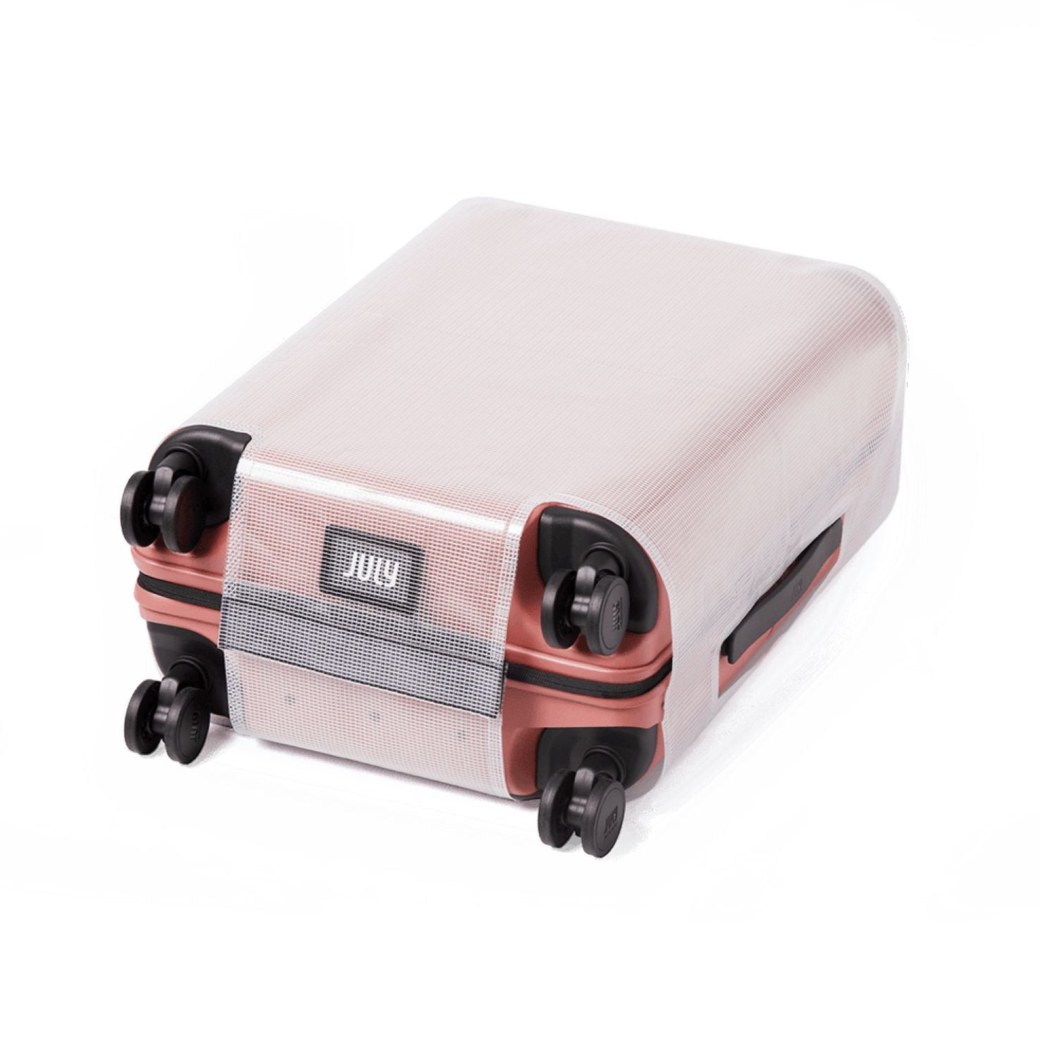 July Checked Luggage Cover - Transparent