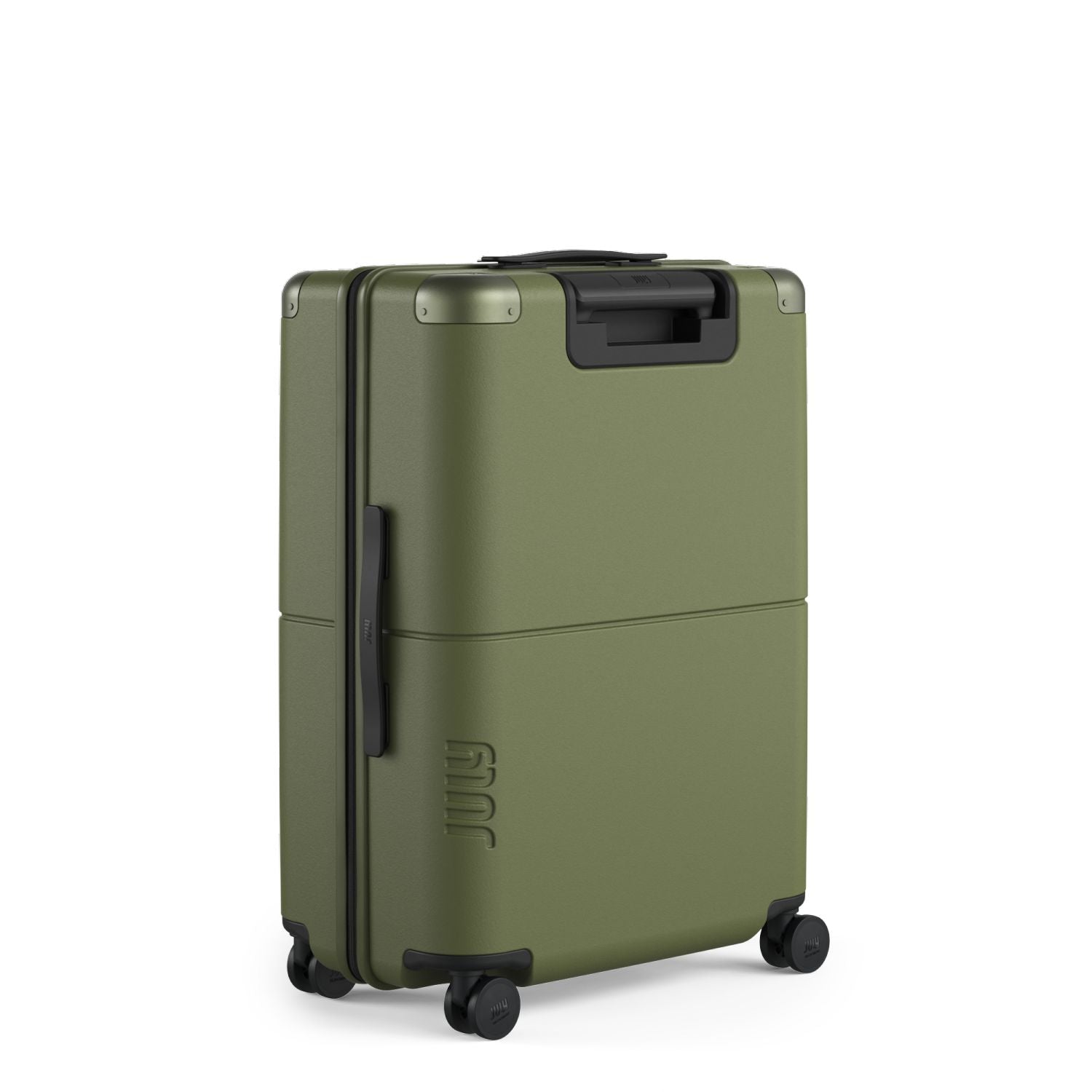 July Checked Polycarbonate 26" Luggage - Moss