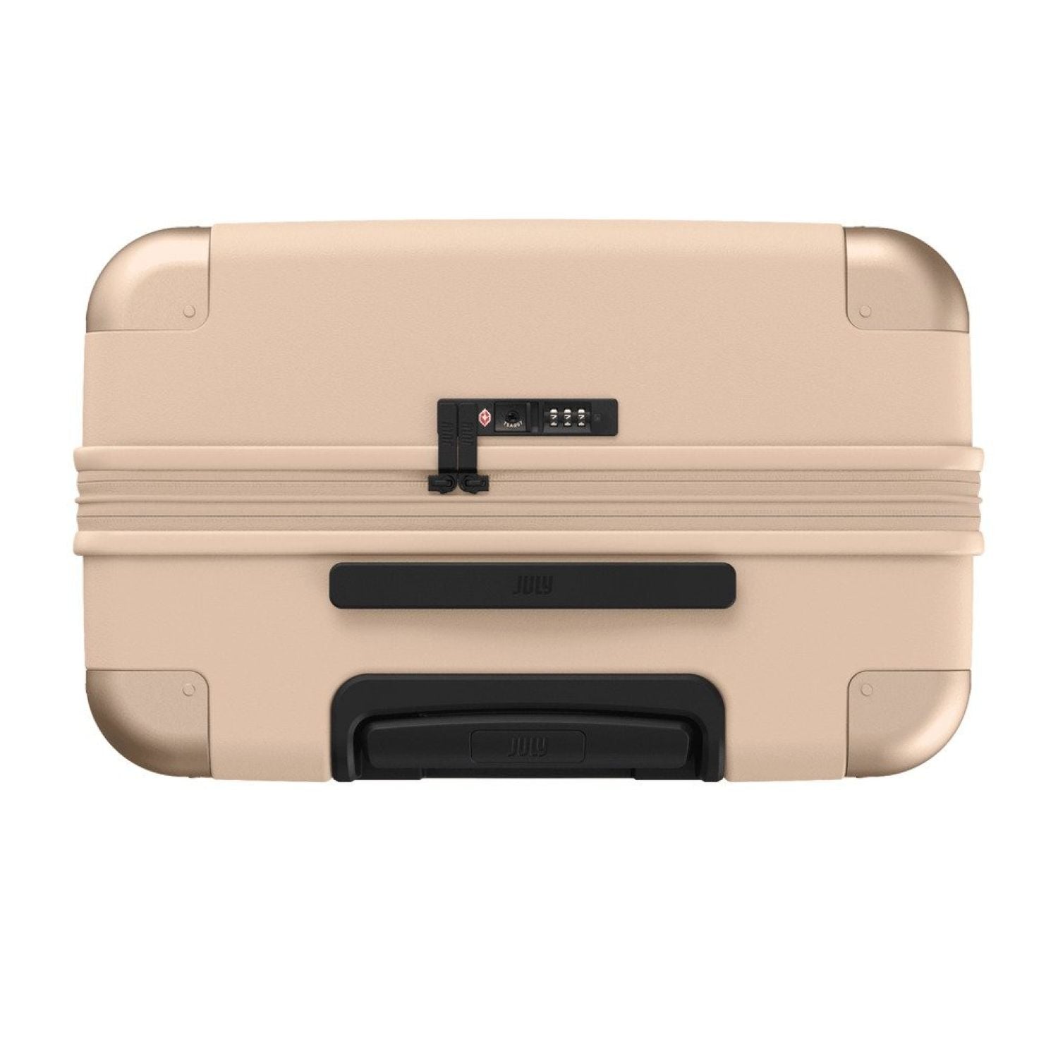 July Checked Plus Expandable Polycarbonate 28" Luggage - Sand