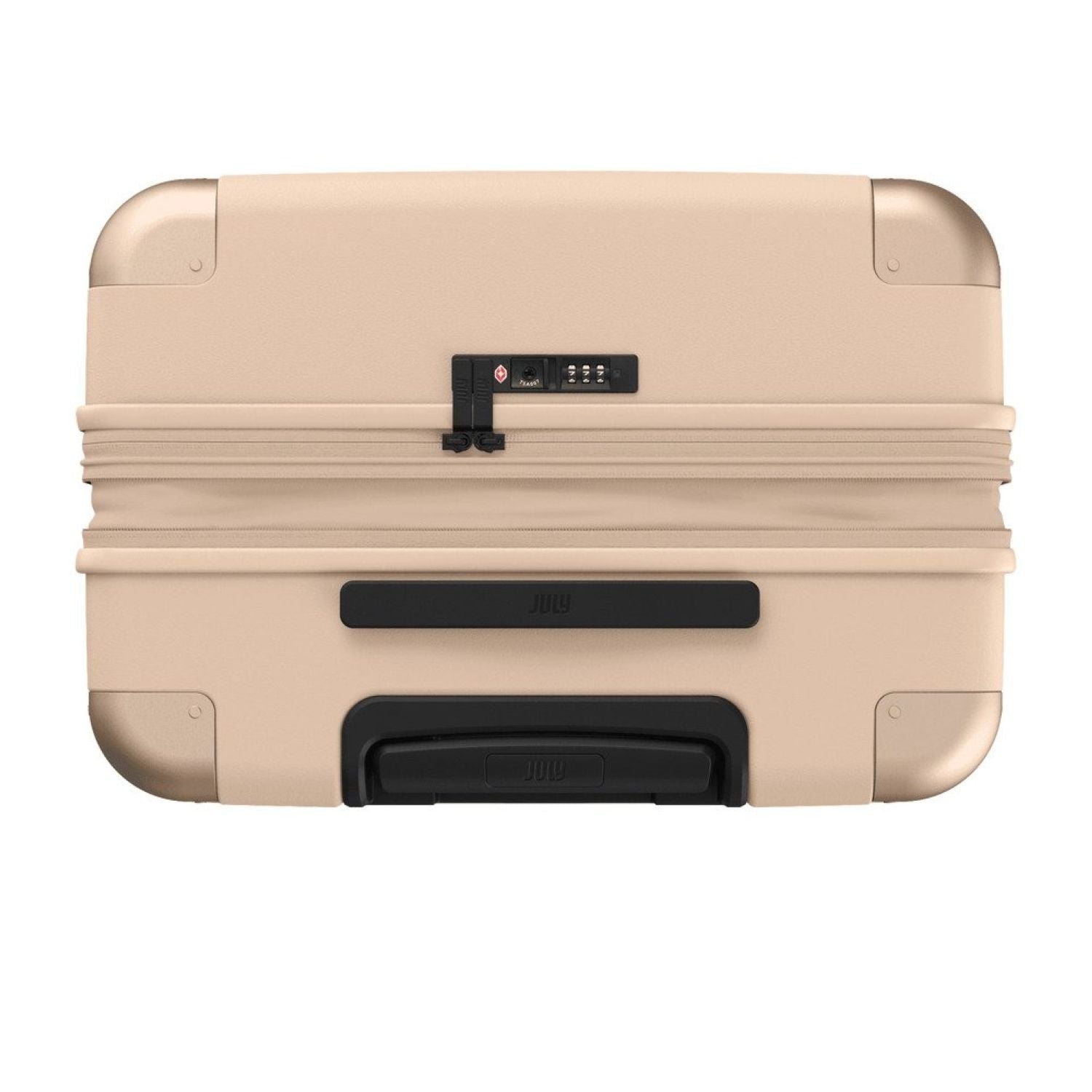 July Checked Plus Expandable Polycarbonate 28" Luggage - Sand