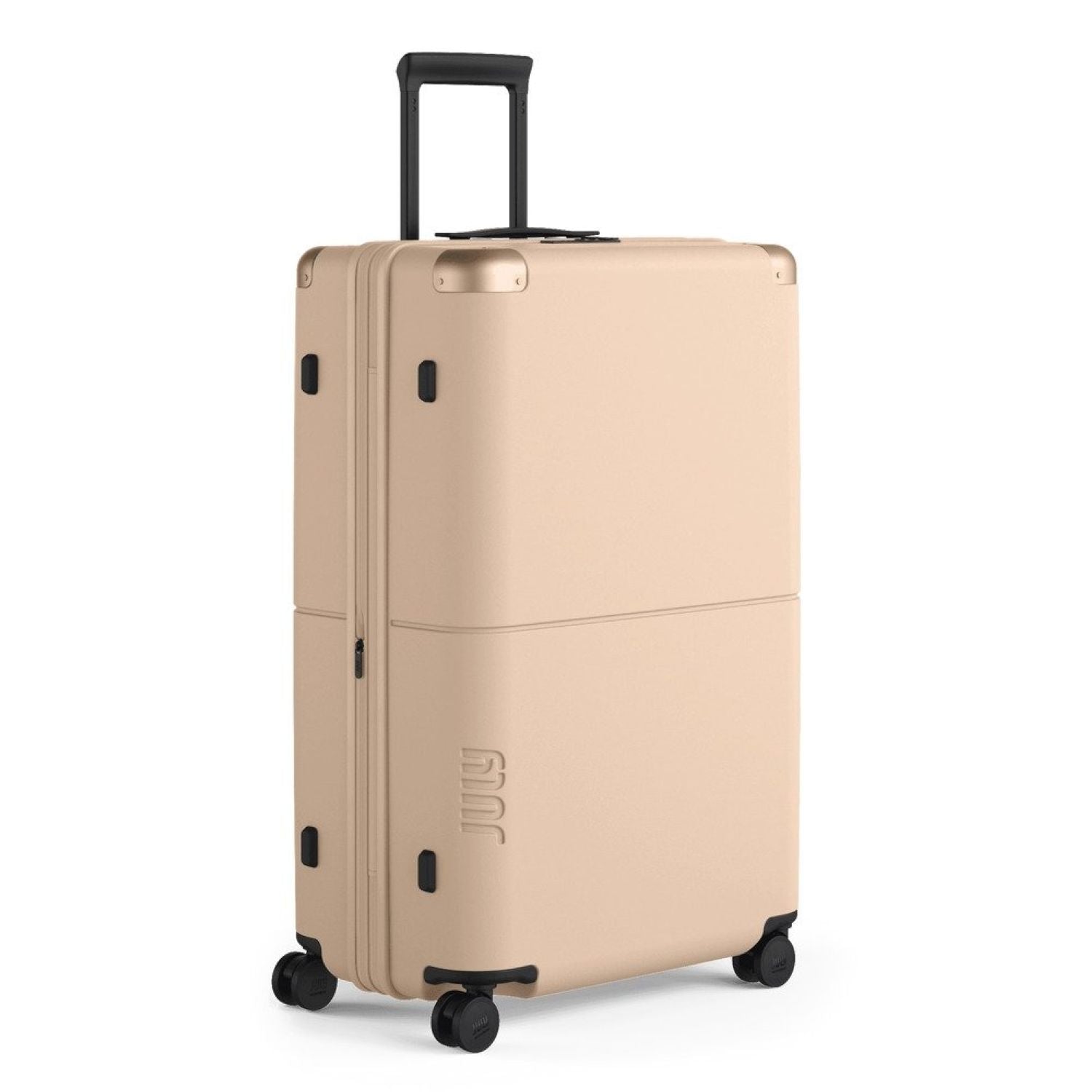 July Checked Plus Expandable Polycarbonate 28" Luggage - Sand