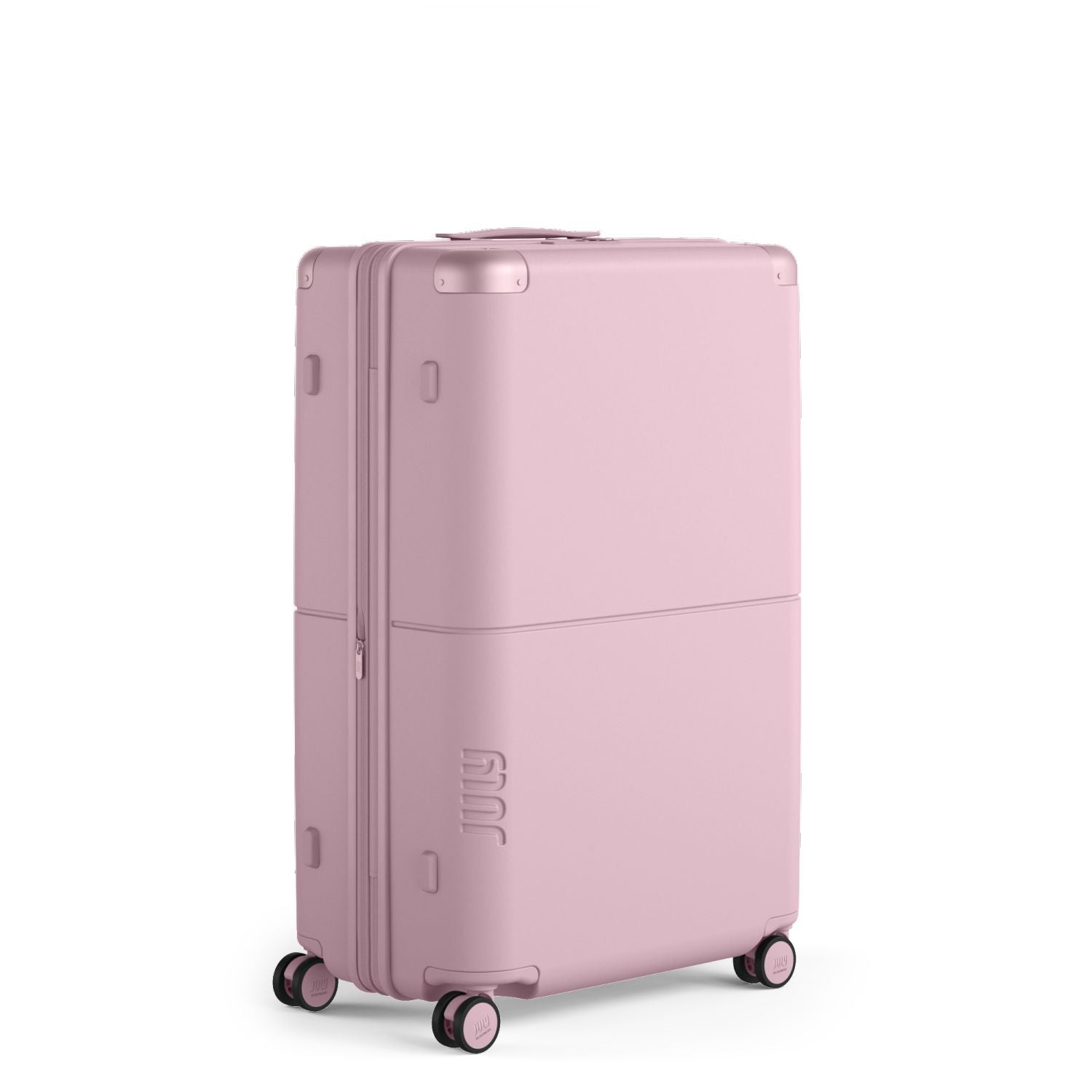 July Checked Plus Expandable Polycarbonate 28" Luggage - Blush Pink