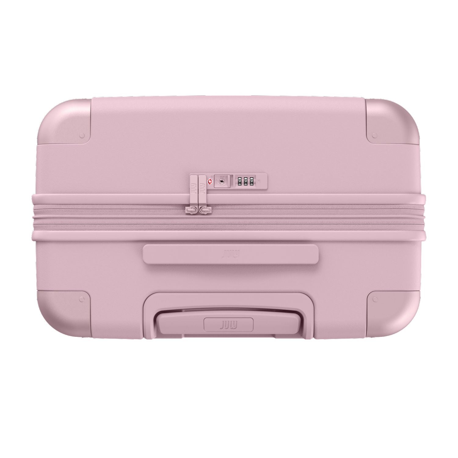 July Checked Plus Expandable Polycarbonate 28" Luggage - Blush Pink