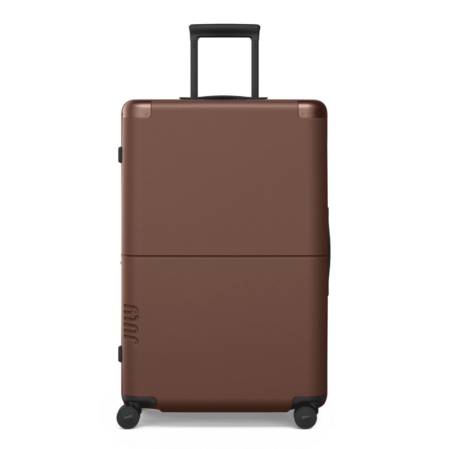 July Checked Plus Expandable Polycarbonate 28" Luggage - Dark Brown