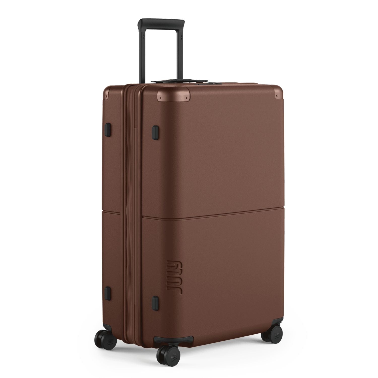 July Checked Plus Expandable Polycarbonate 28" Luggage - Dark Brown