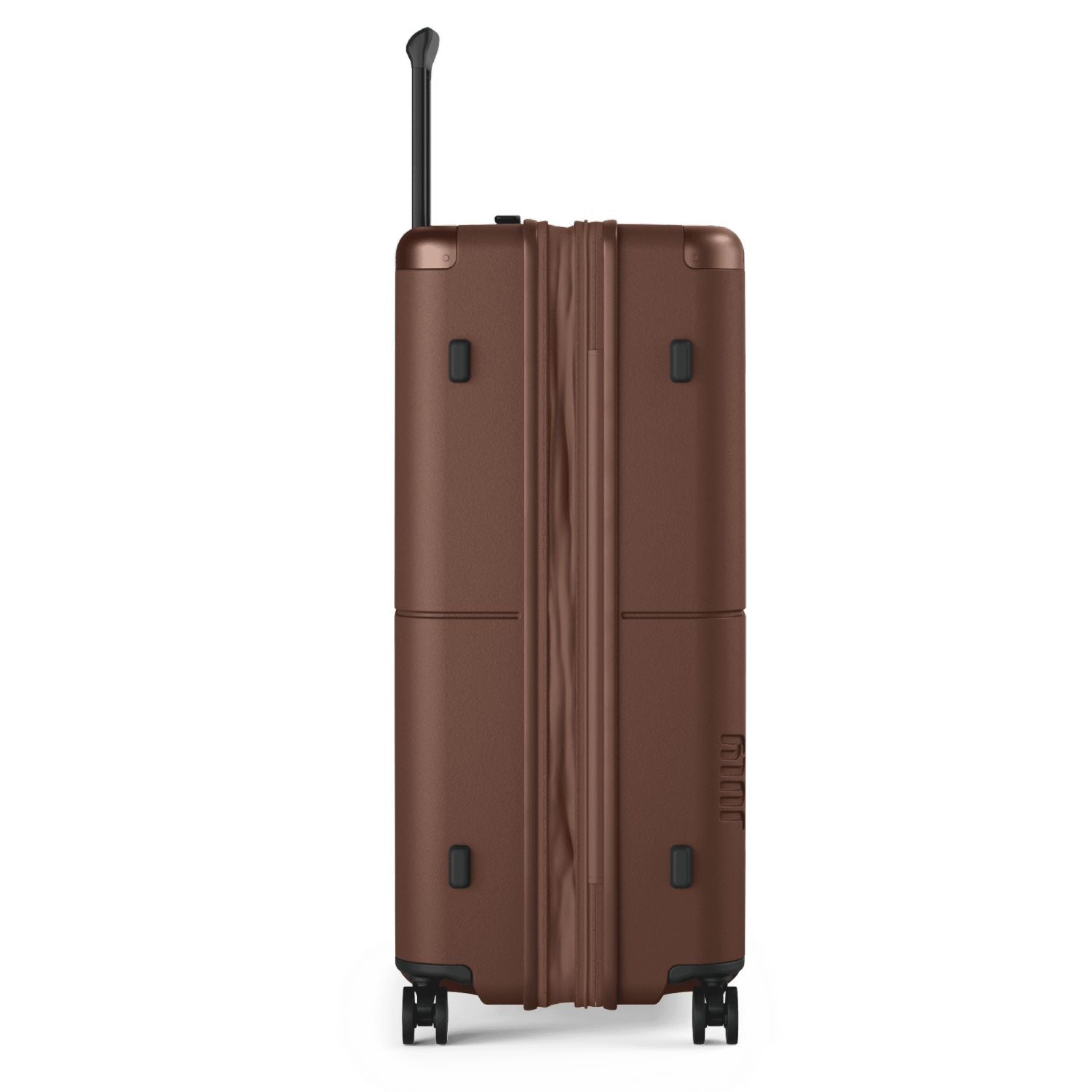 July Checked Plus Expandable Polycarbonate 28" Luggage - Dark Brown
