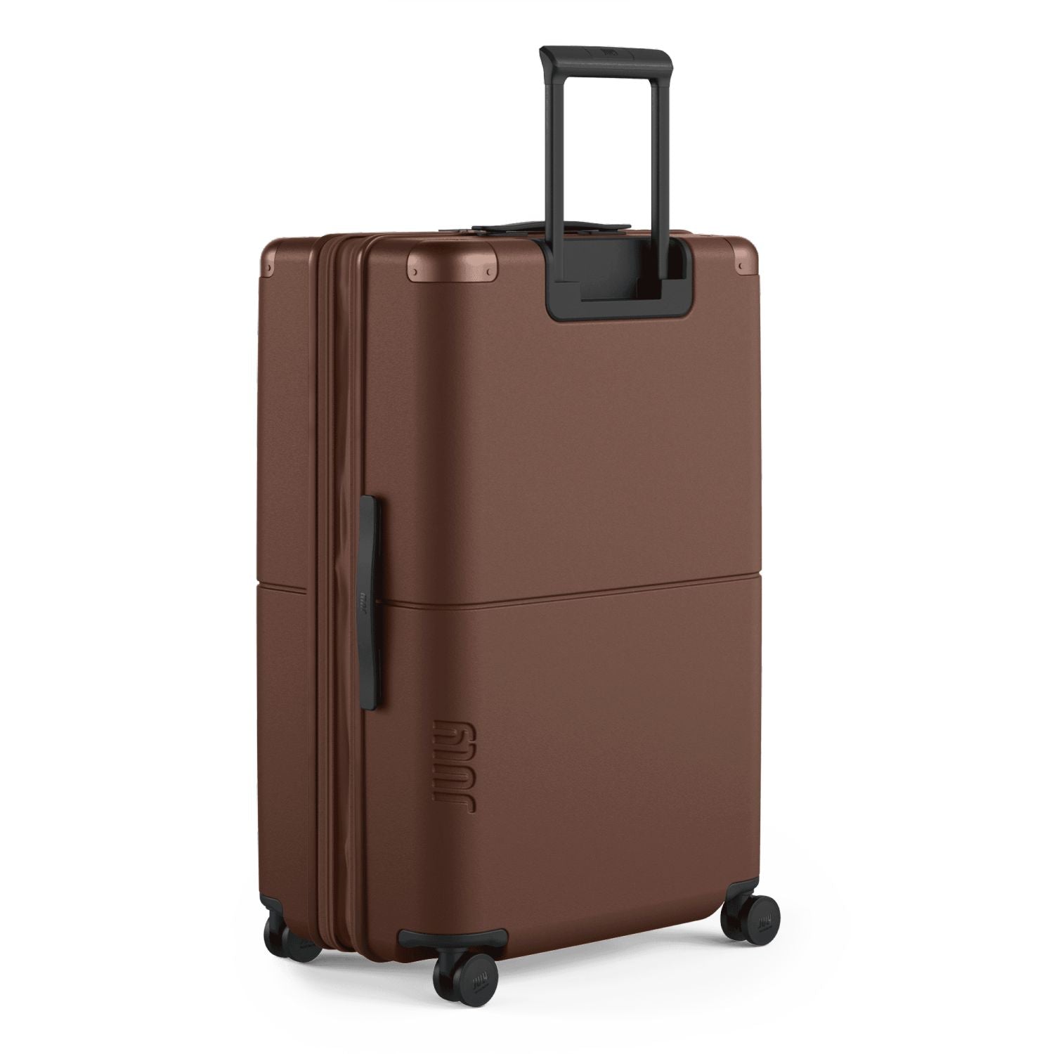 July Checked Plus Expandable Polycarbonate 28" Luggage - Dark Brown