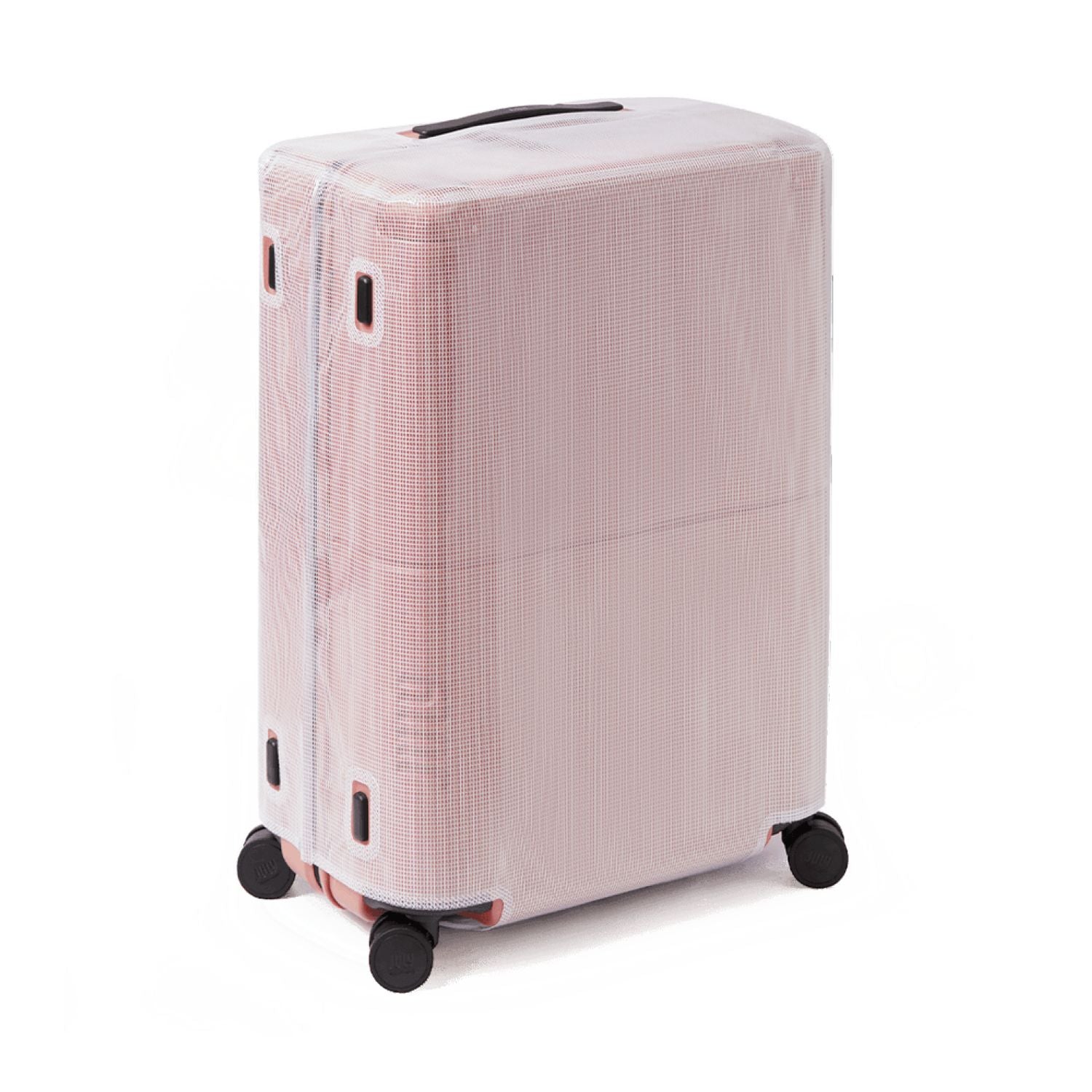 July Checked Plus Luggage Cover - Transparent