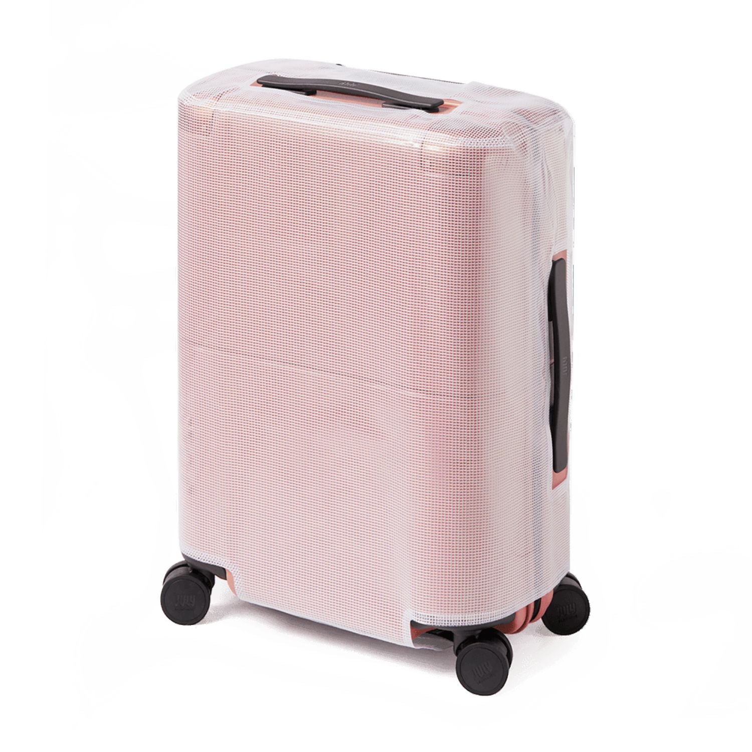 July Checked Plus Luggage Cover - Transparent