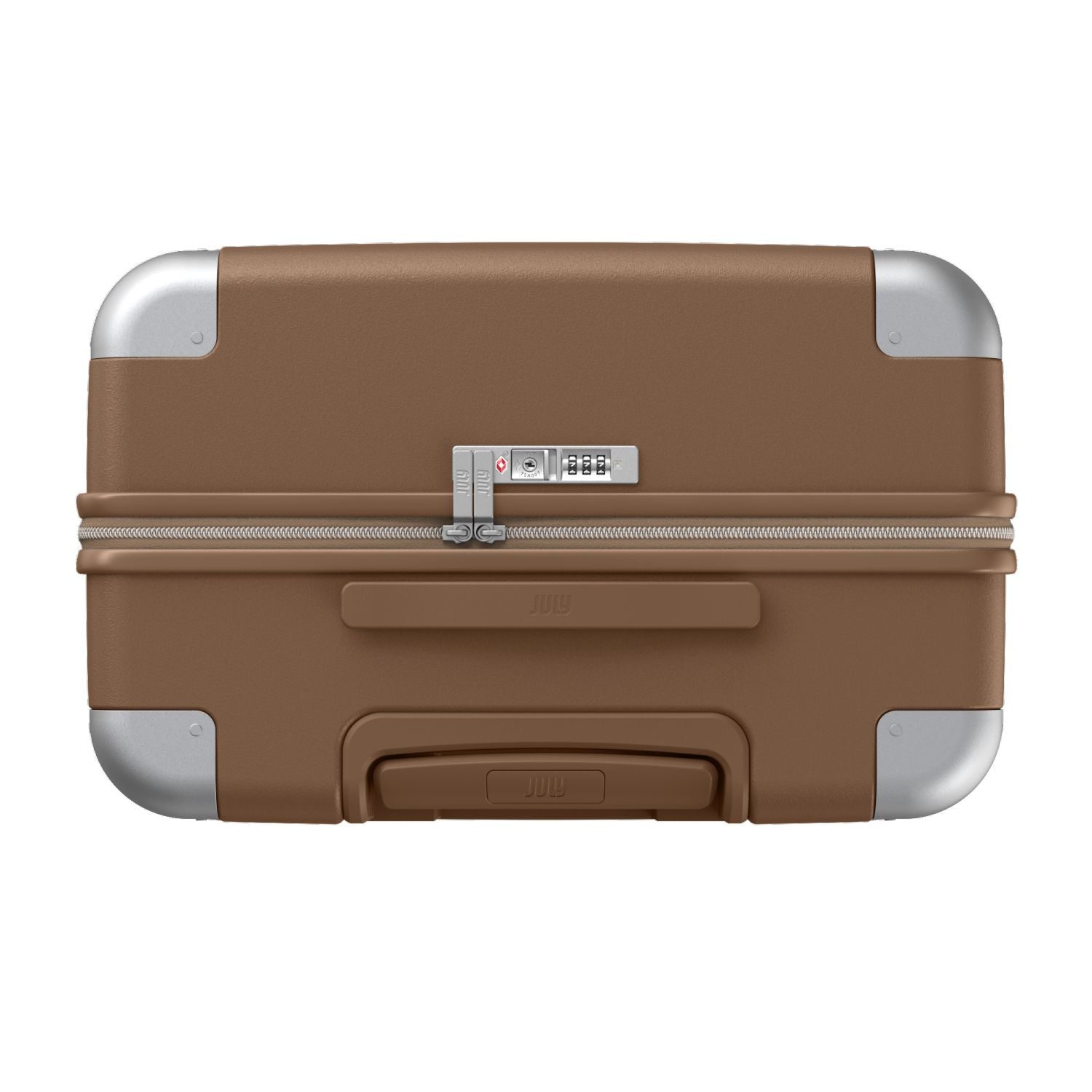 July Checked Plus Polycarbonate 30" Luggage - Toffee