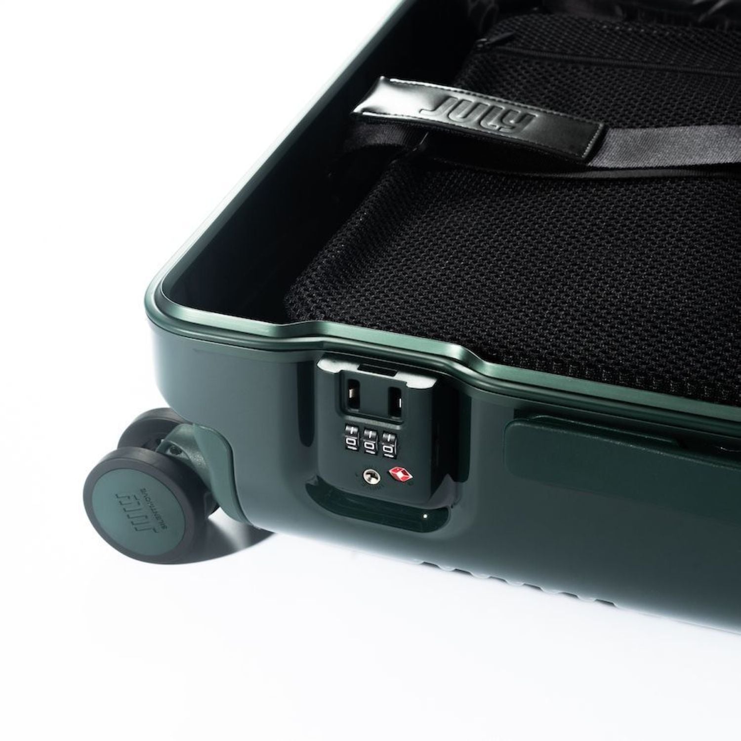 July Checked Plus Trunk Polycarbonate Frame 30" Luggage - Matte Black