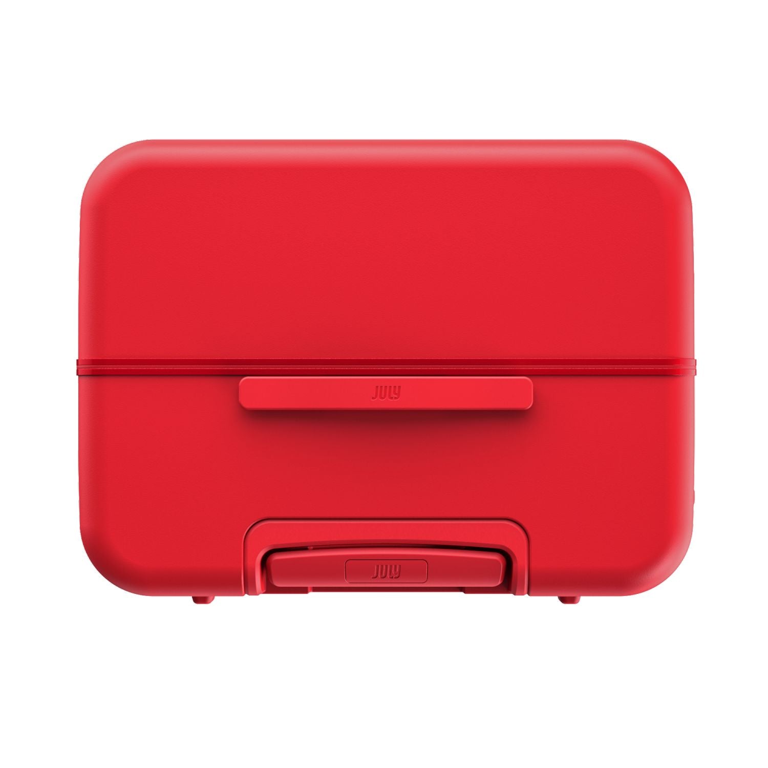 July Checked Plus Trunk Polycarbonate Frame 30" Luggage - Matte Cherry Red