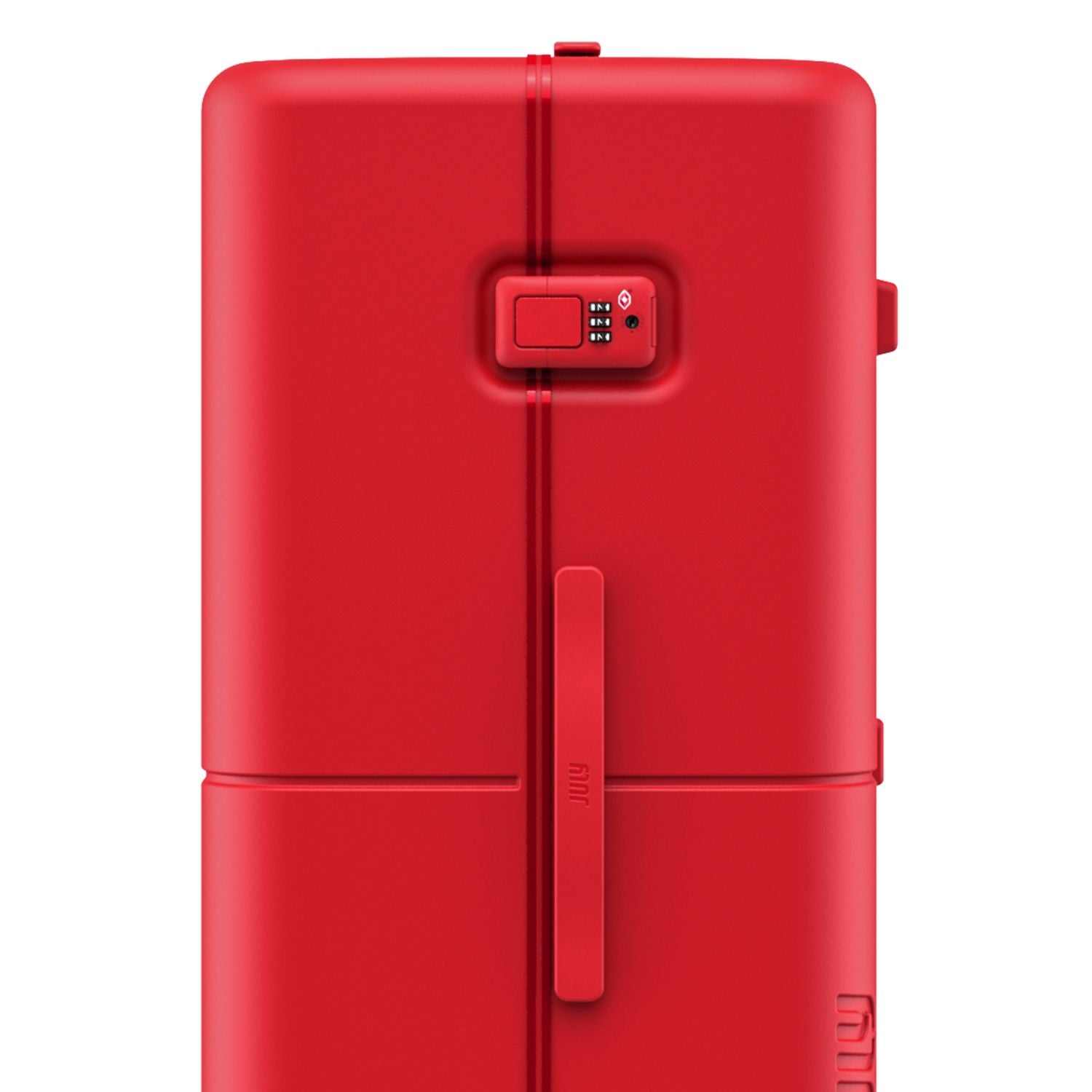 July Checked Plus Trunk Polycarbonate Frame 30" Luggage - Matte Cherry Red