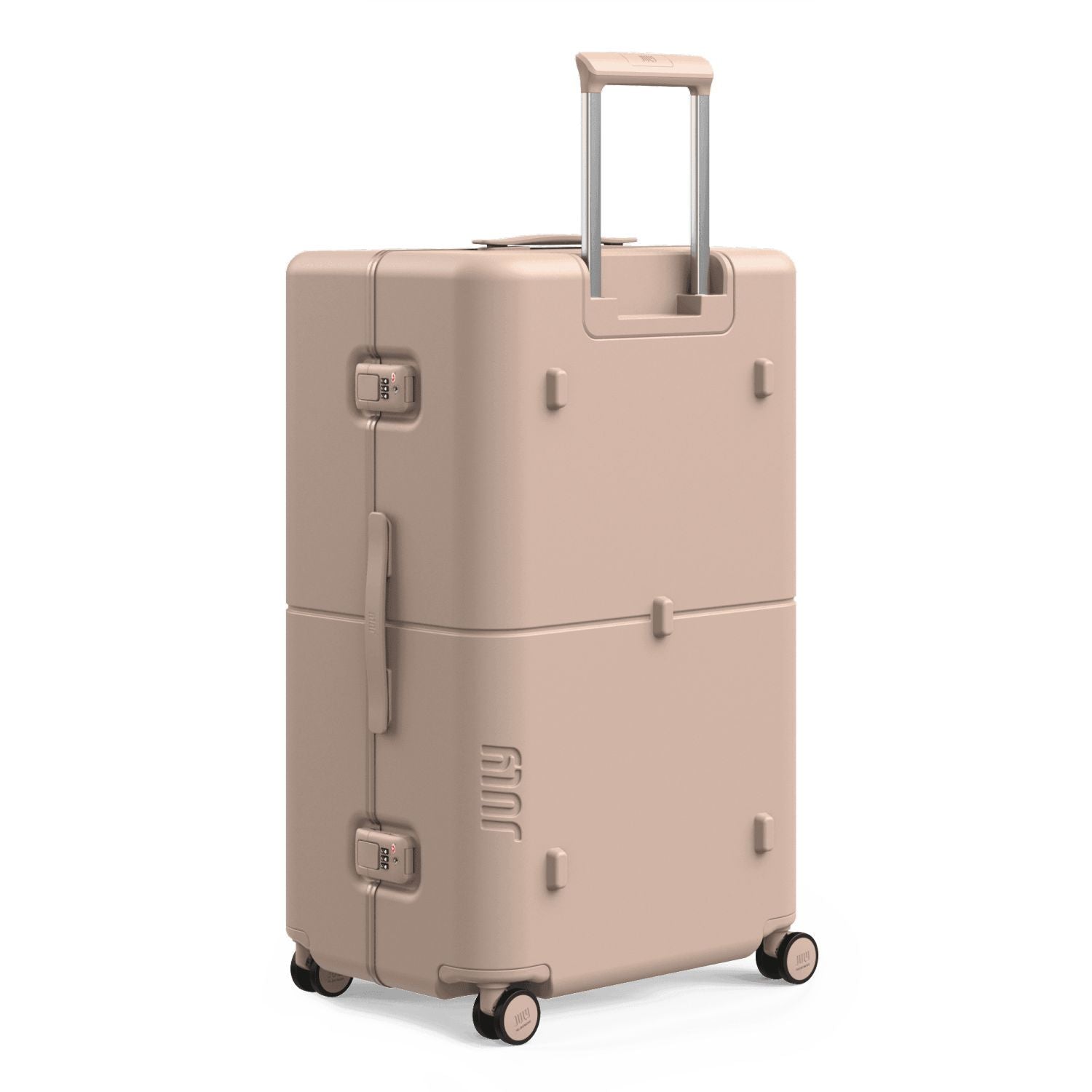 July Checked Plus Trunk Polycarbonate Frame 30" Luggage - Matte Light Sand