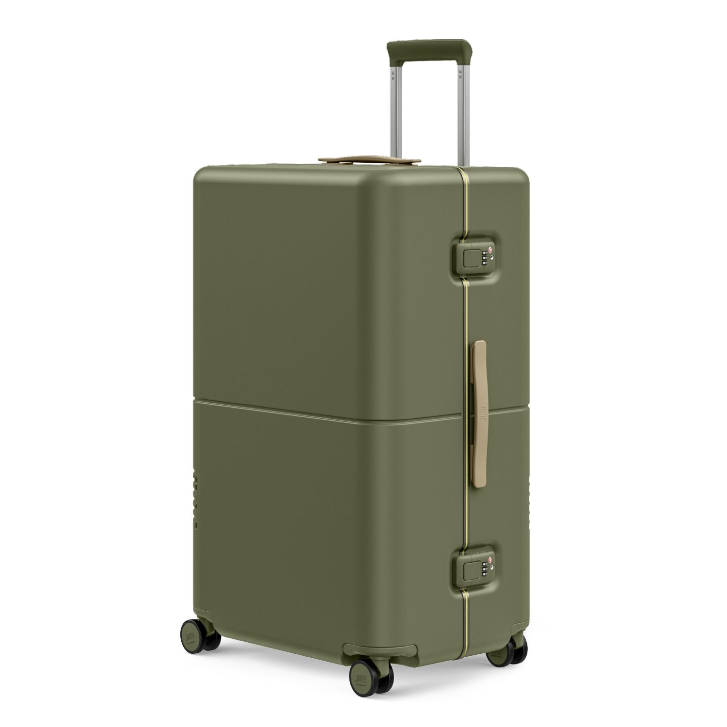 July Checked Plus Trunk Polycarbonate Frame 30" Luggage - Moss
