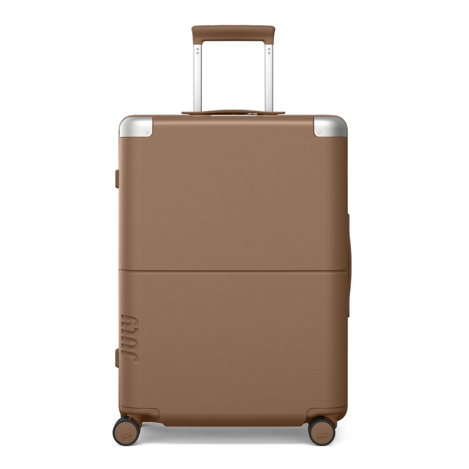 July Checked Polycarbonate 26" Luggage - Toffee