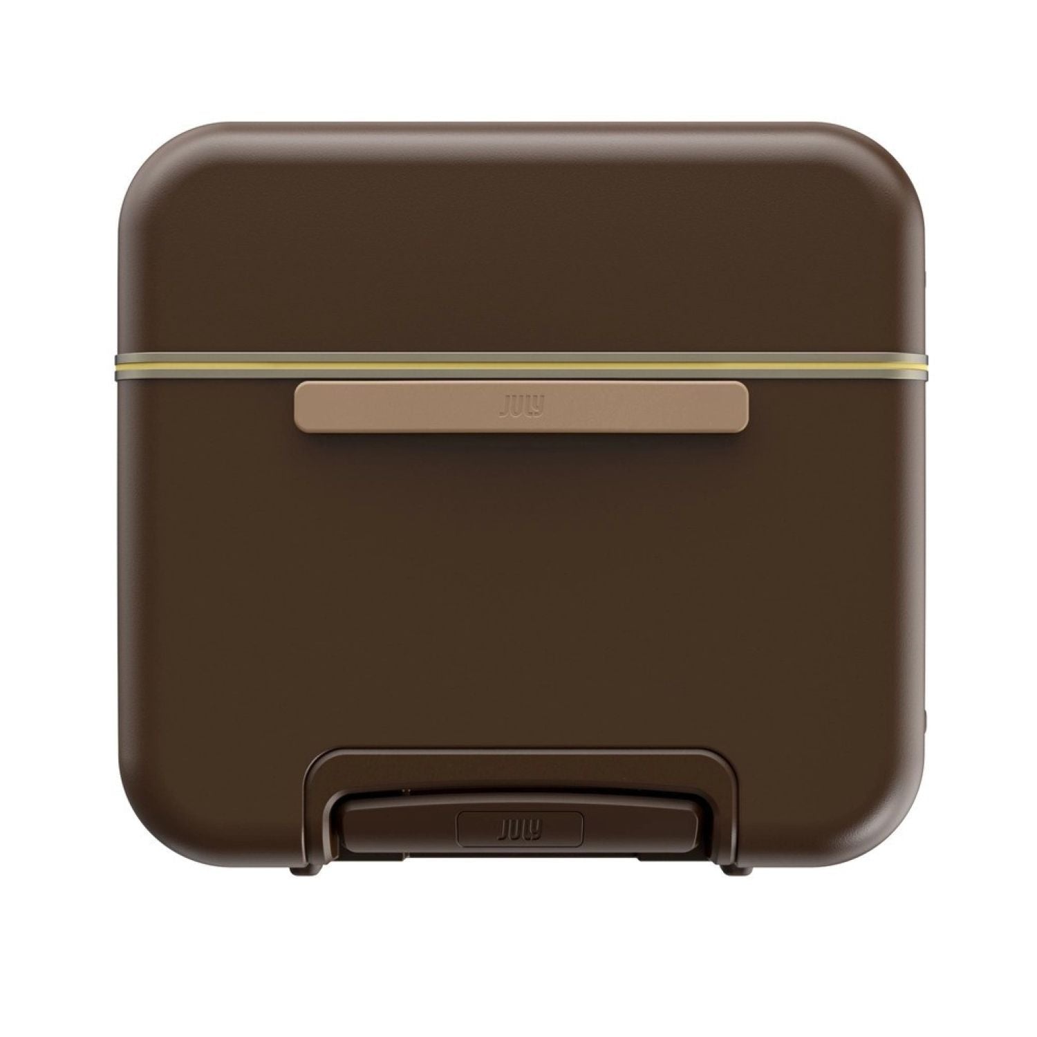 July Checked Trunk Polycarbonate Frame 28" Luggage - Matte Brown