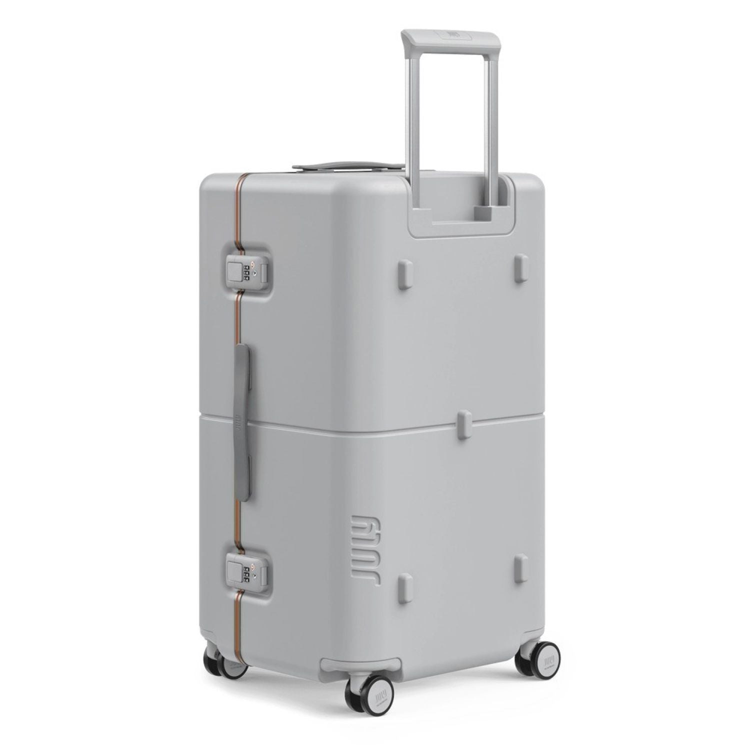 July Checked Trunk Polycarbonate Frame 28" Luggage - Matte Light Grey