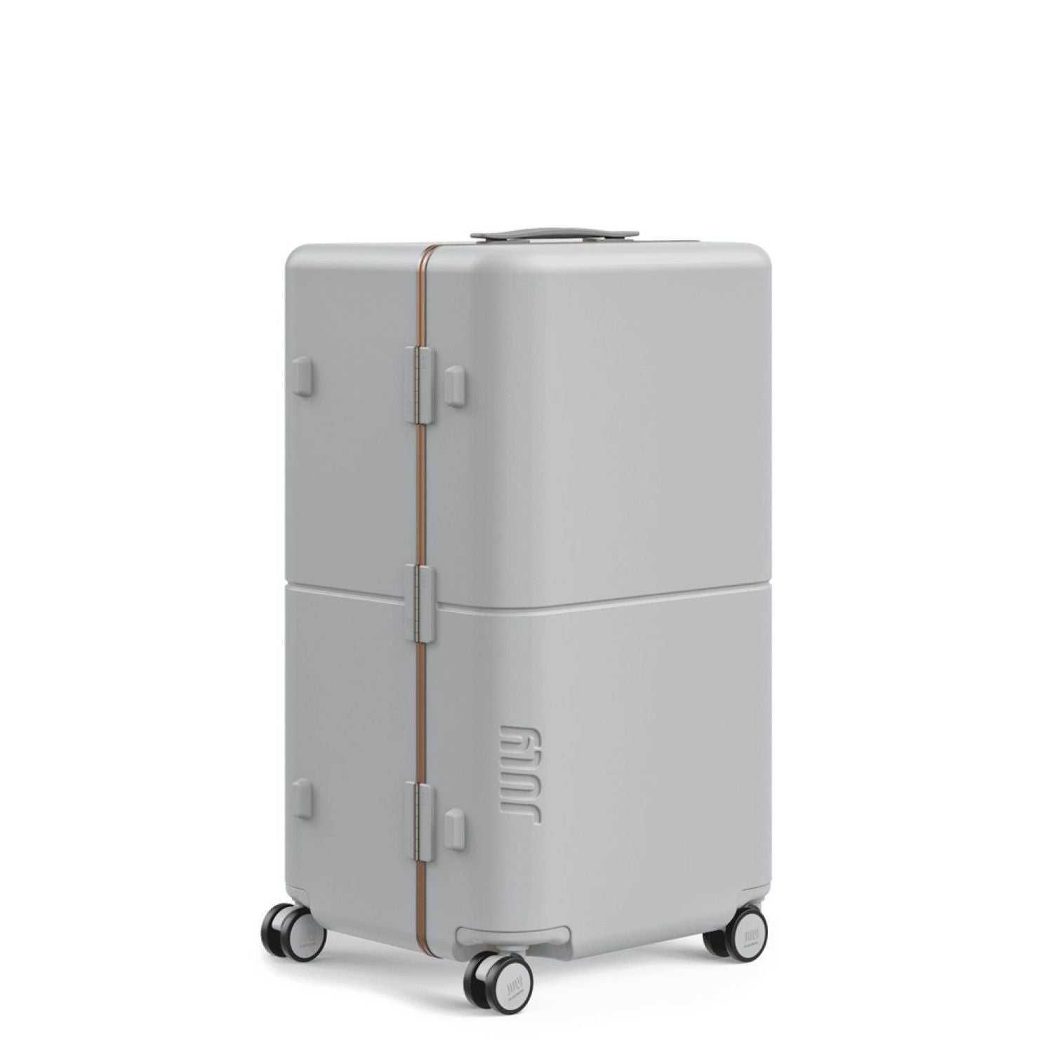 July Checked Trunk Polycarbonate Frame 28" Luggage - Matte Light Grey