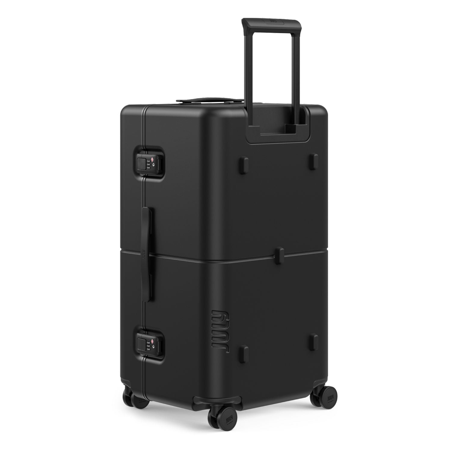 July Checked Trunk Polycarbonate Frame 28" Luggage - Matte Black