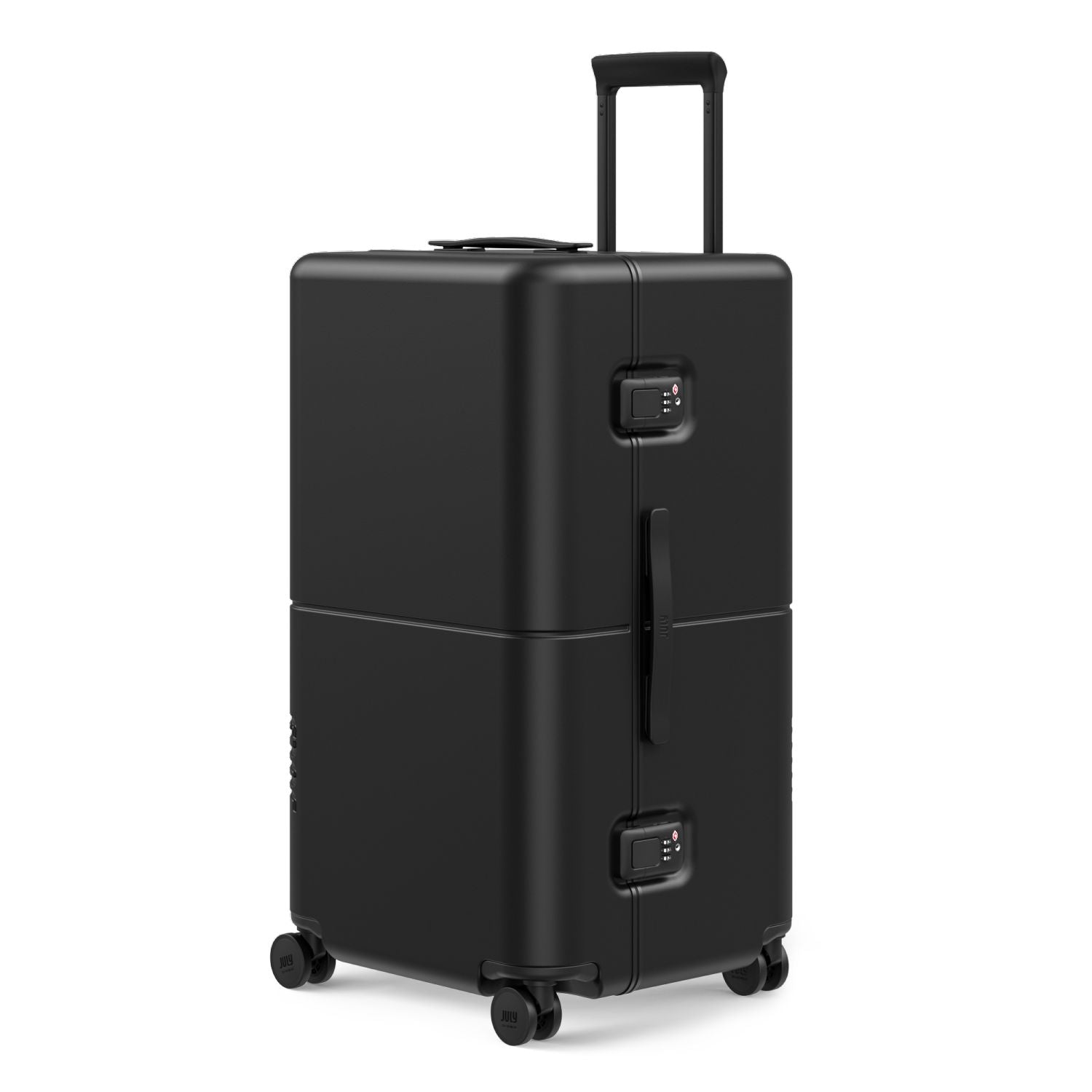 July Checked Trunk Polycarbonate Frame 28" Luggage - Matte Black