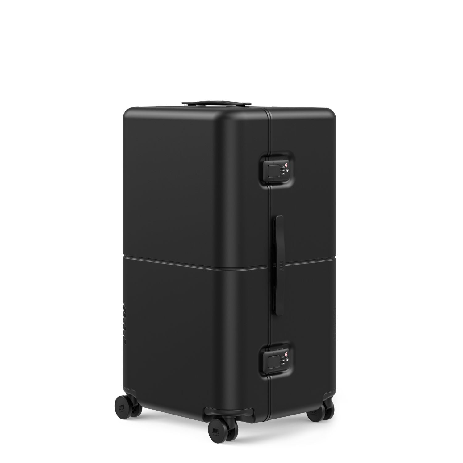 July Checked Trunk Polycarbonate Frame 28" Luggage - Matte Black