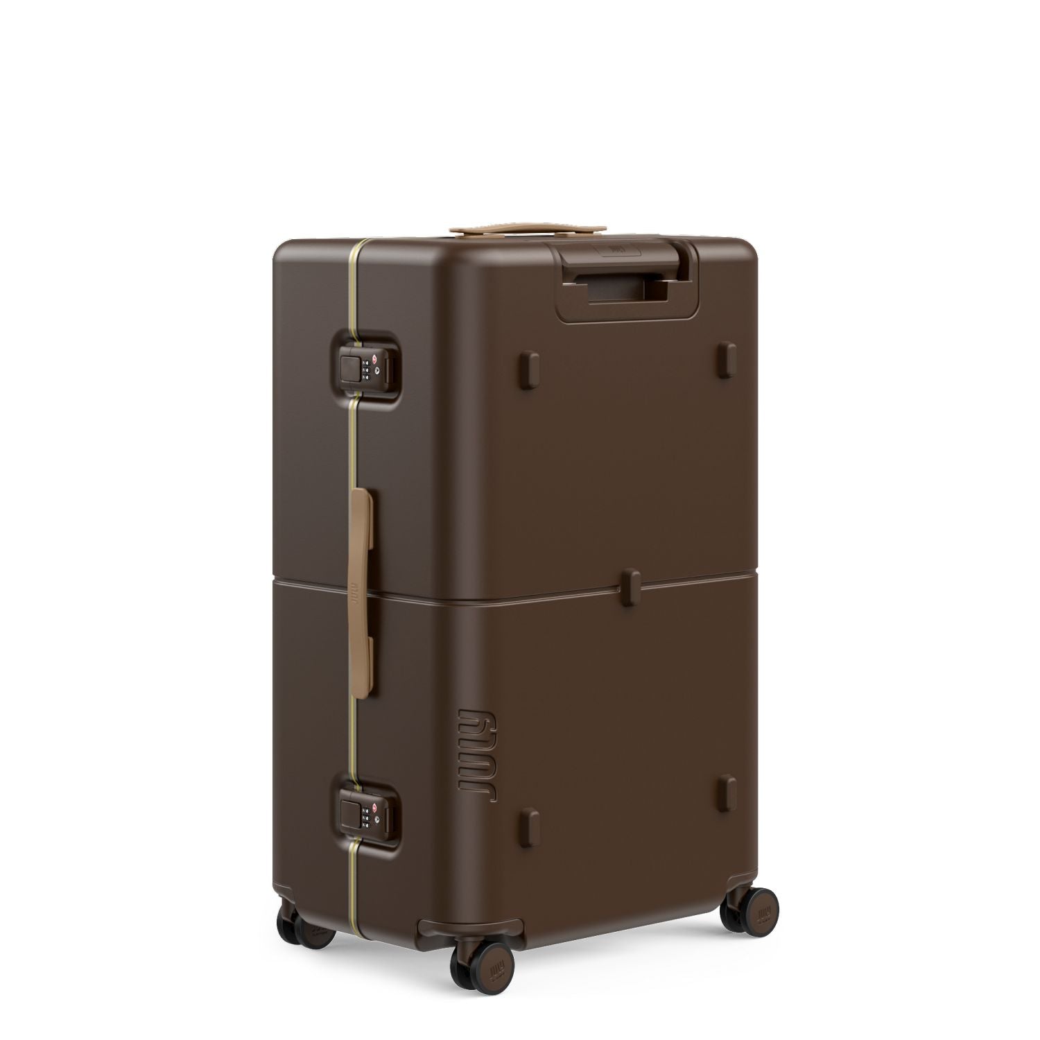 July Checked Trunk Plus Polycarbonate Frame 30" Luggage - Matte Brown